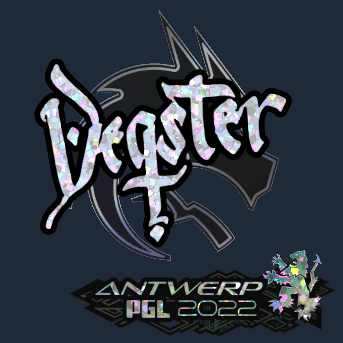 Sticker | degster (Glitter) | Antwerp 2022 Screenshot