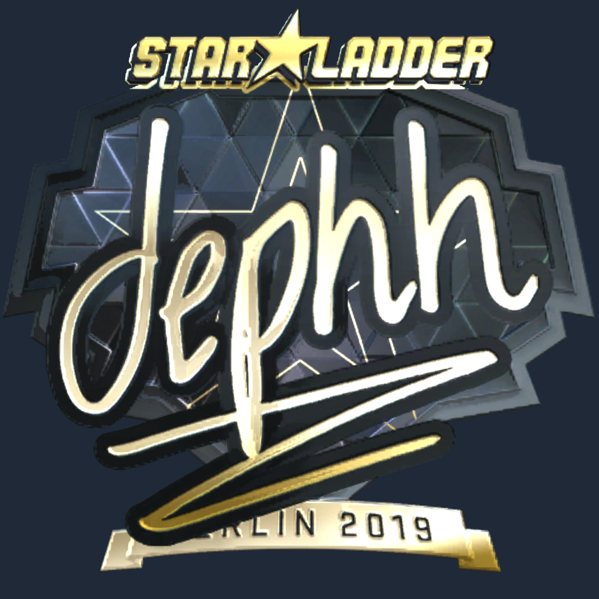 Sticker | dephh (Gold) | Berlin 2019 Screenshot