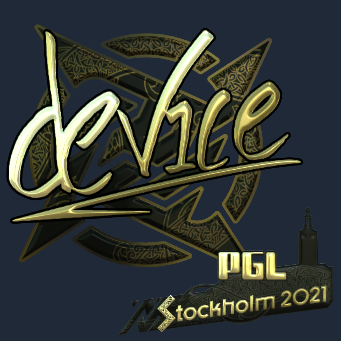 Sticker | device (Gold) | Stockholm 2021 Screenshot