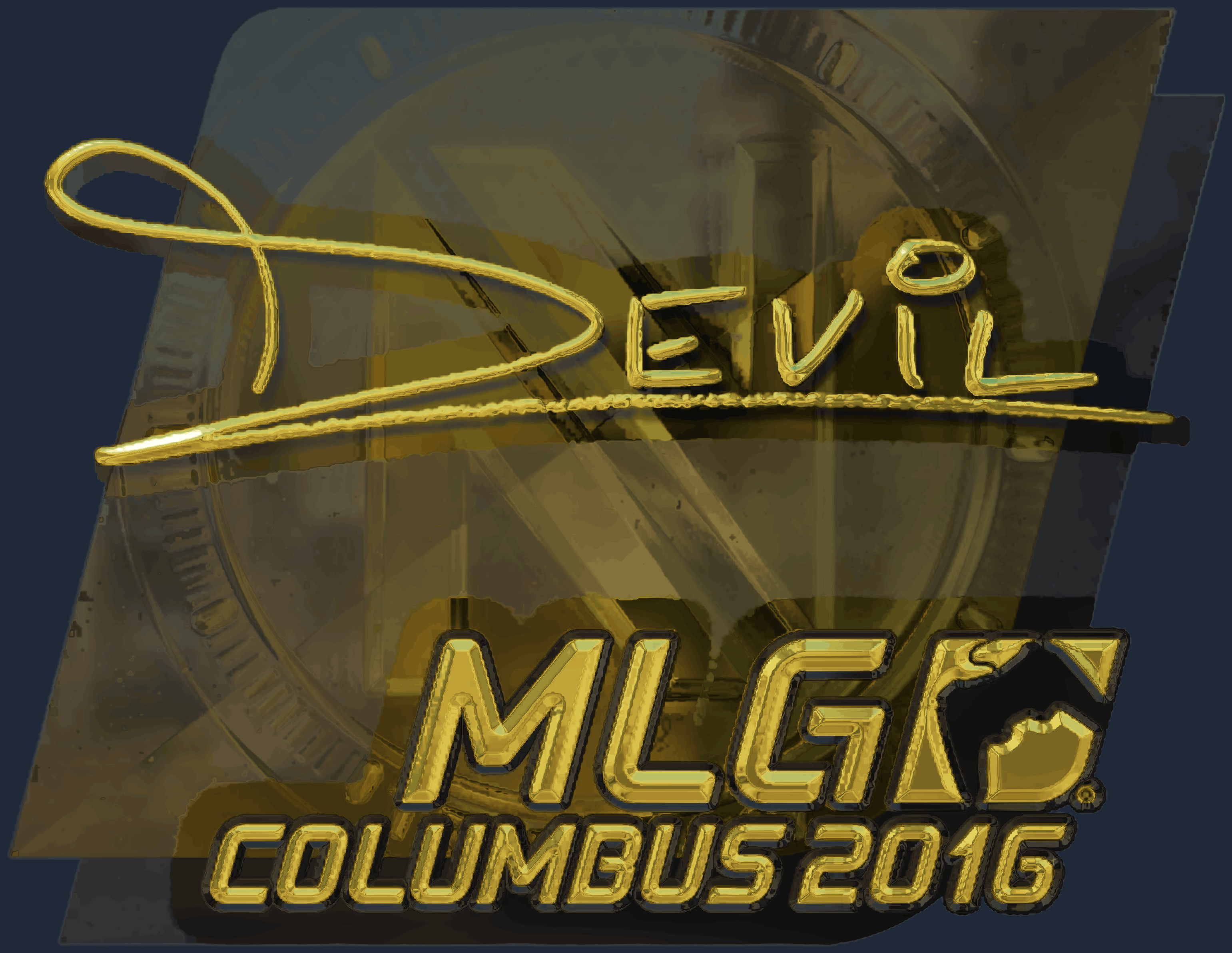 Sticker | DEVIL (Gold) | MLG Columbus 2016 Screenshot