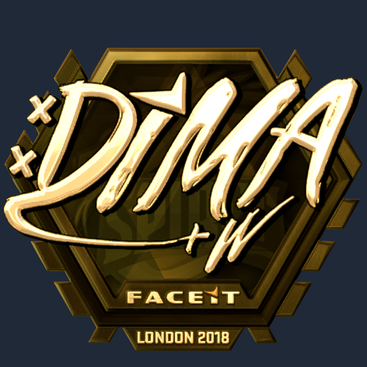 Sticker | Dima (Gold) | London 2018 Screenshot