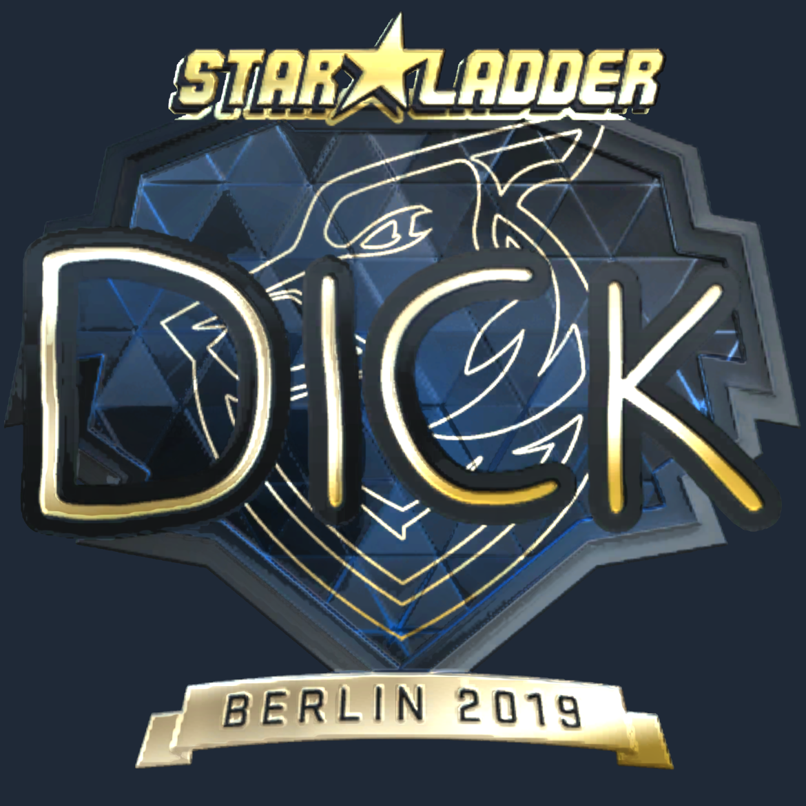 Sticker | DickStacy (Gold) | Berlin 2019 Screenshot