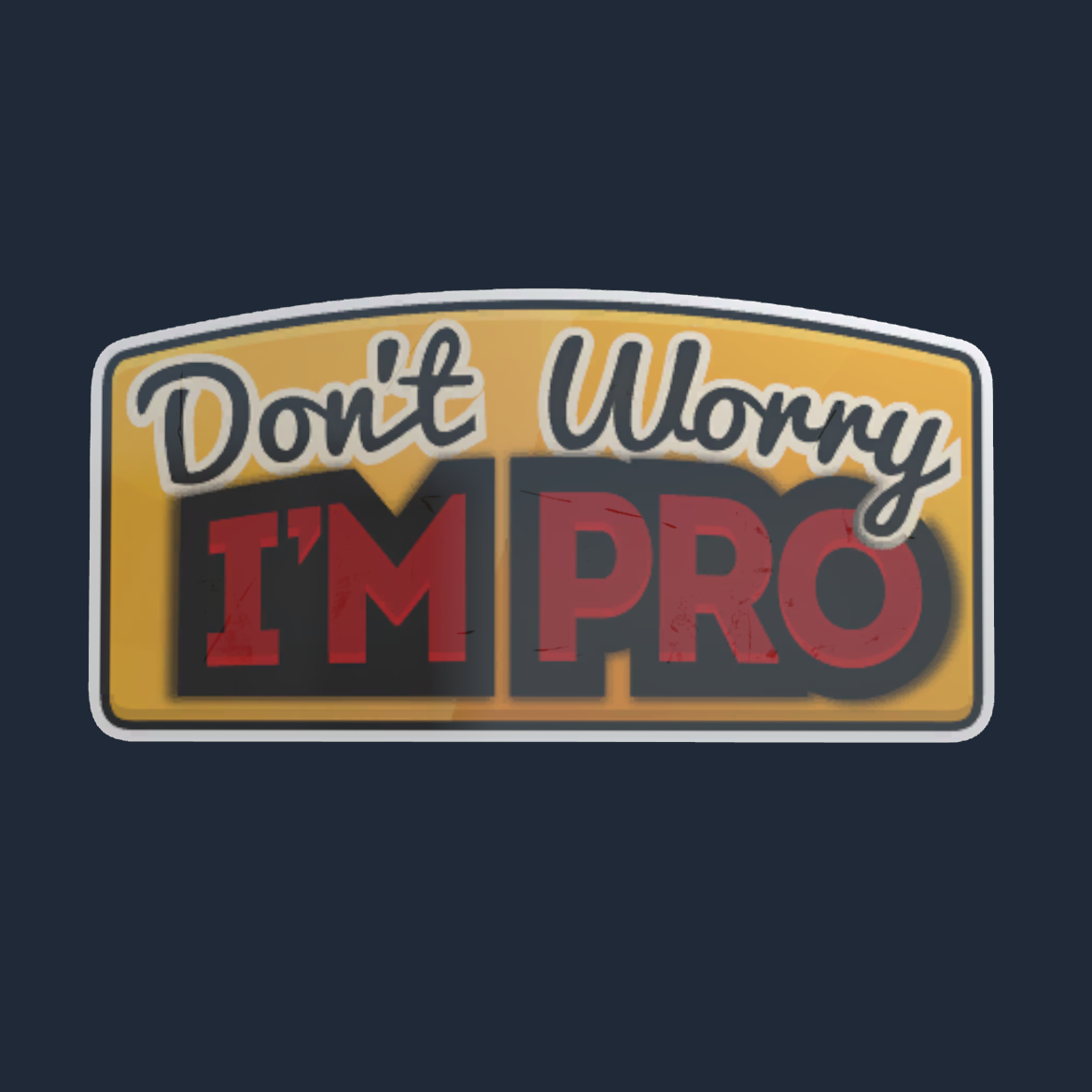 Sticker | Don't Worry, I'm Pro Screenshot