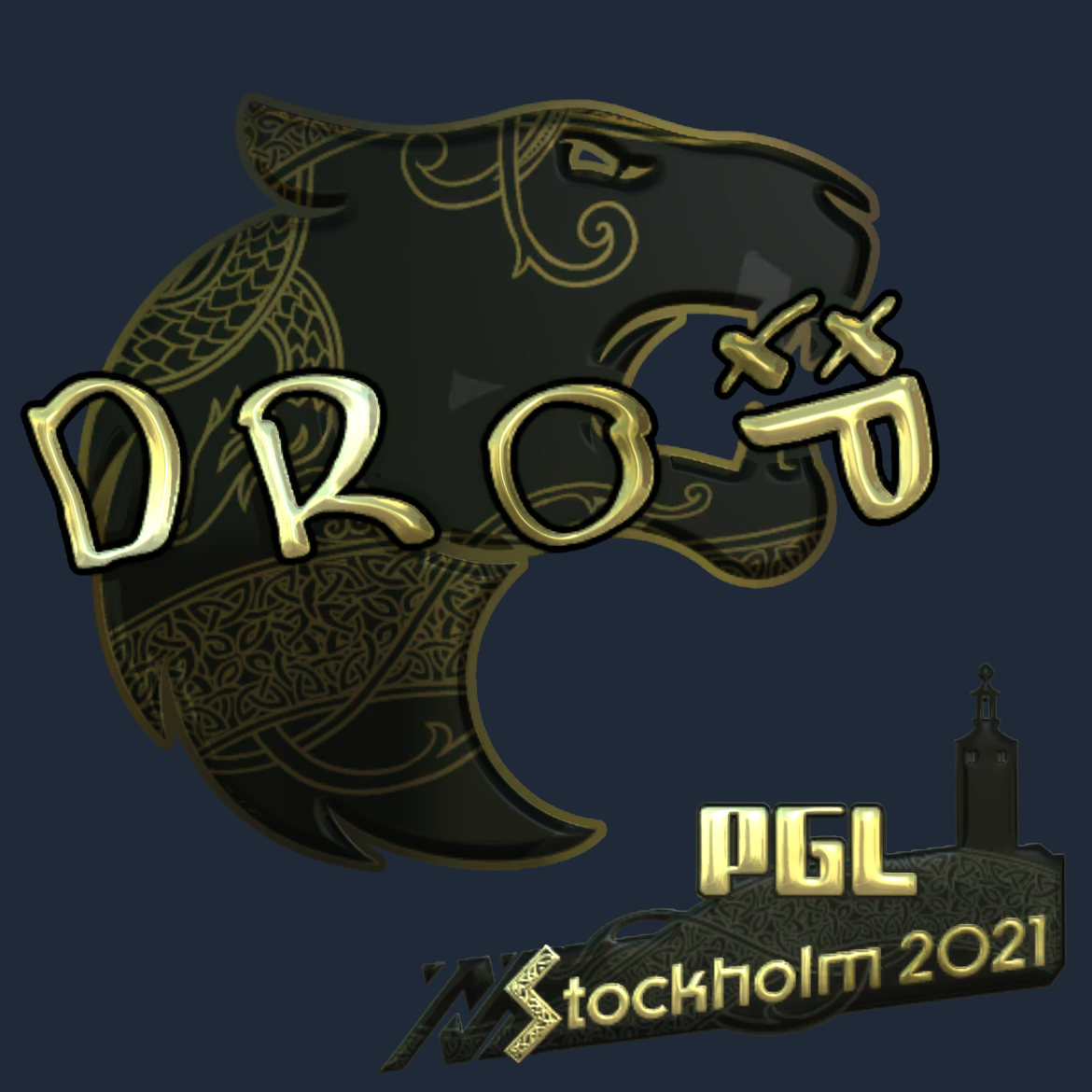 Sticker | drop (Gold) | Stockholm 2021 Screenshot