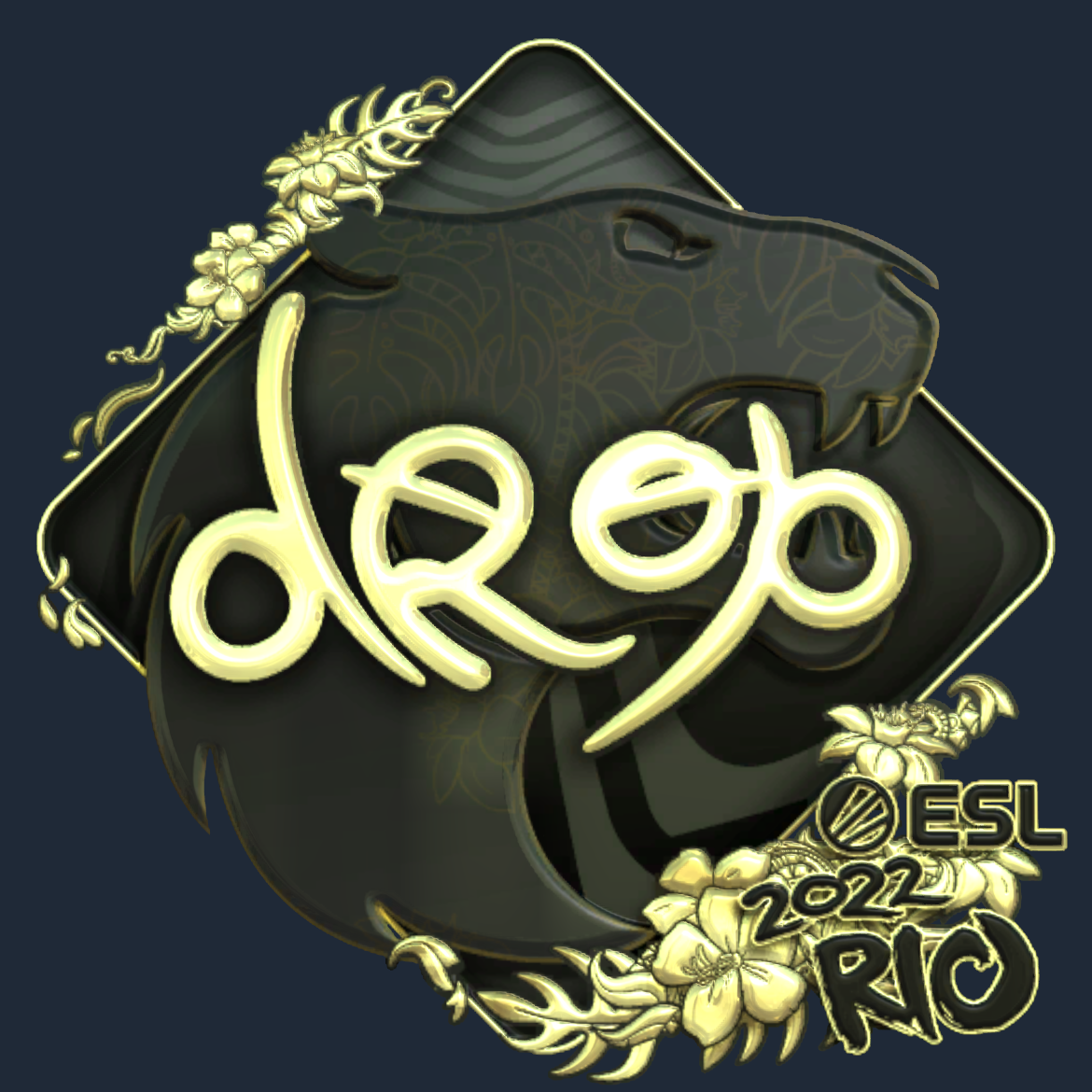 Sticker | drop (Gold) | Rio 2022 Screenshot