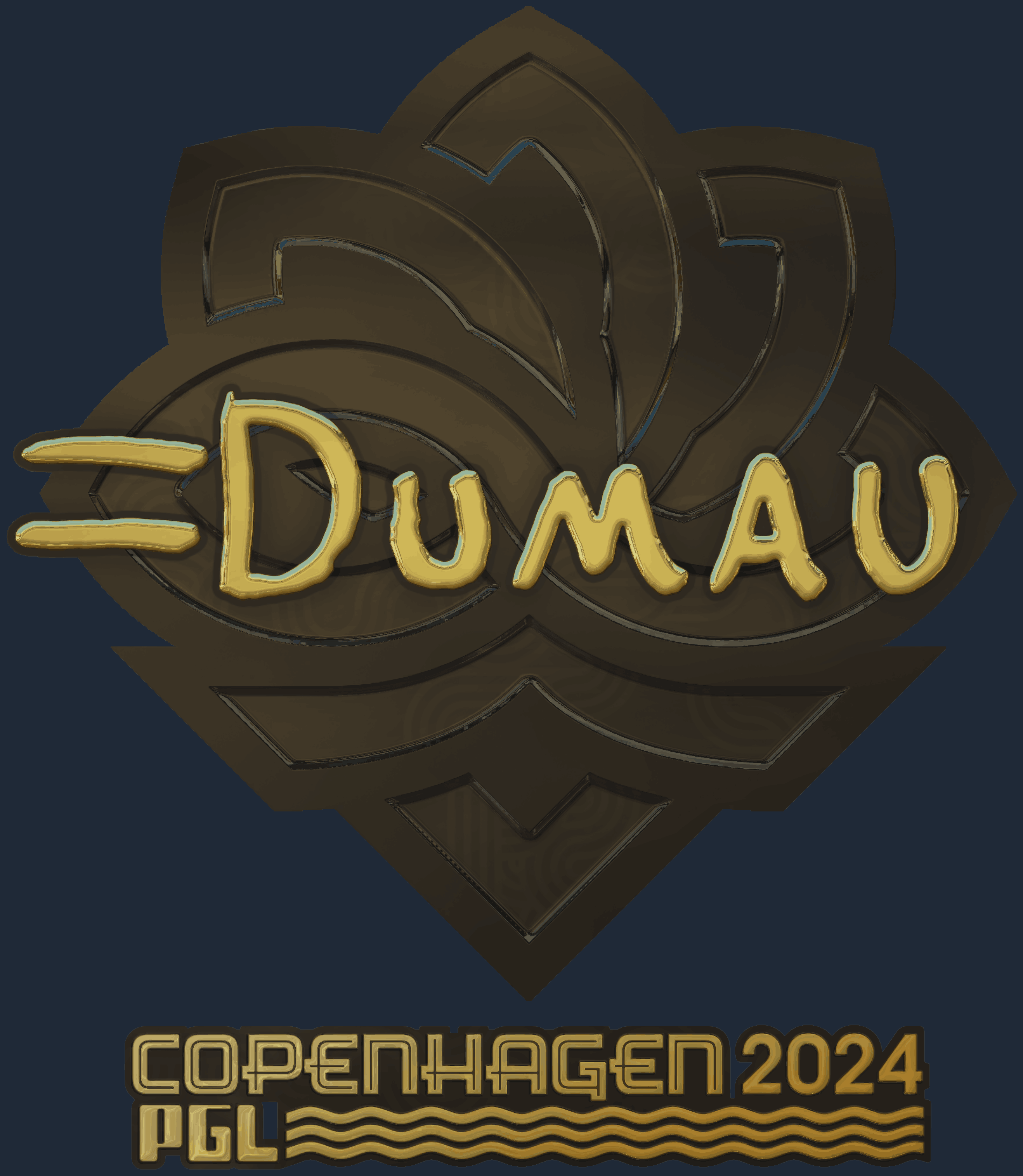 Sticker | dumau (Gold) | Copenhagen 2024 Screenshot