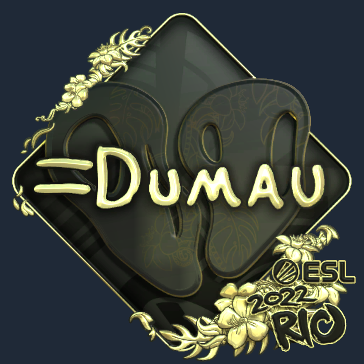 Sticker | dumau (Gold) | Rio 2022 Screenshot