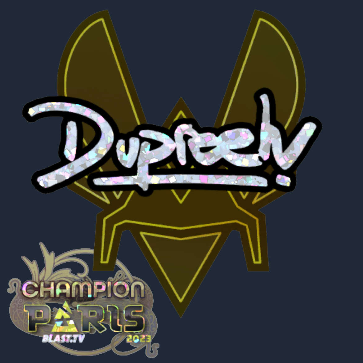 Sticker | dupreeh (Glitter, Champion) | Paris 2023 Screenshot