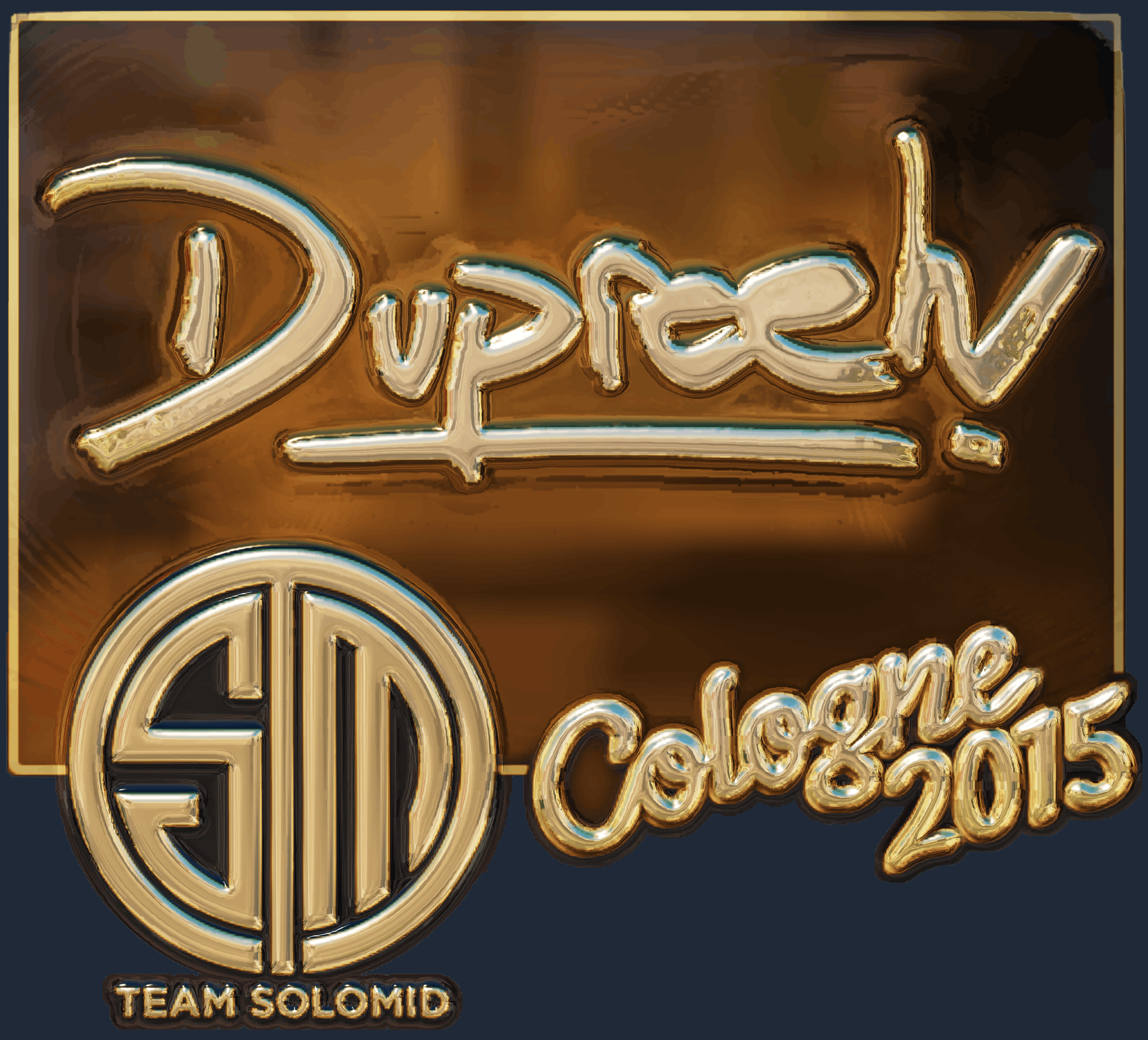 Sticker | dupreeh (Gold) | Cologne 2015 Screenshot
