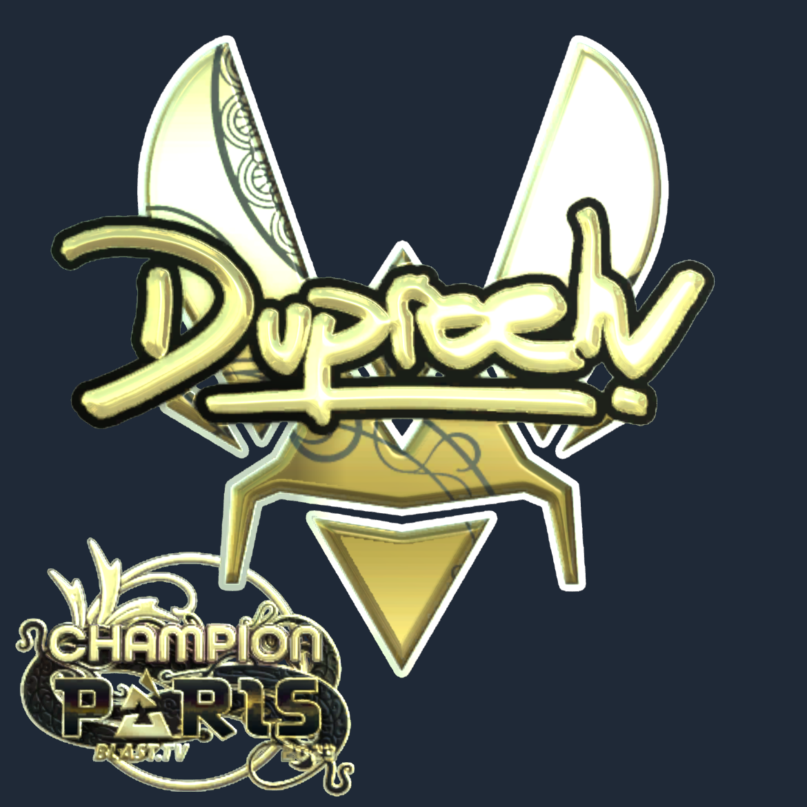Sticker | dupreeh (Gold, Champion) | Paris 2023 Screenshot