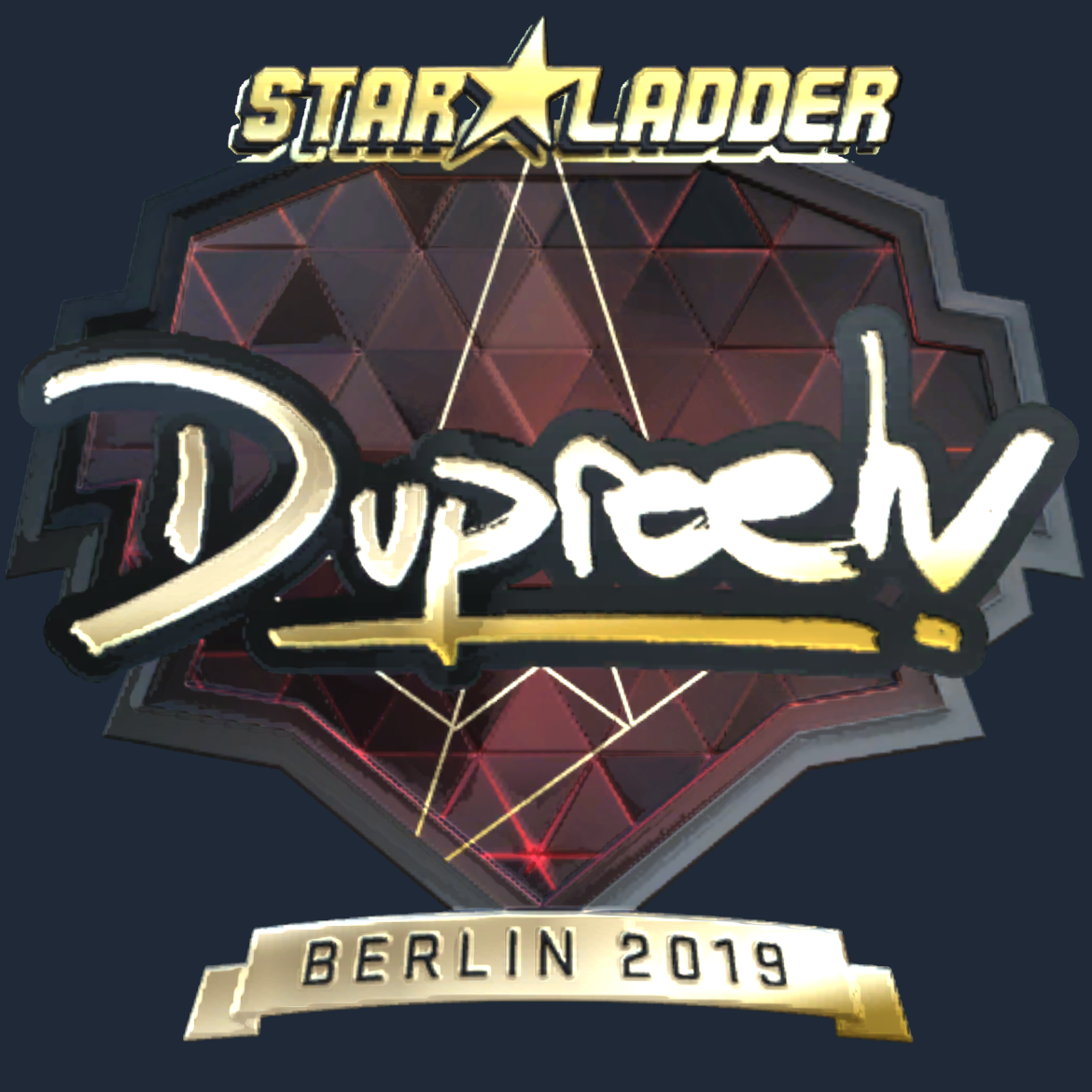 Sticker | dupreeh (Gold) | Berlin 2019 Screenshot