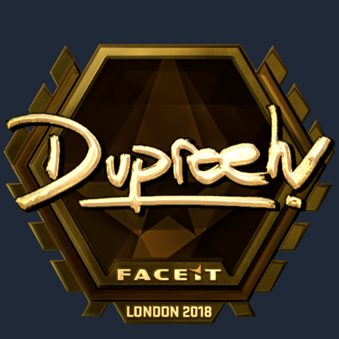 Sticker | dupreeh (Gold) | London 2018 Screenshot