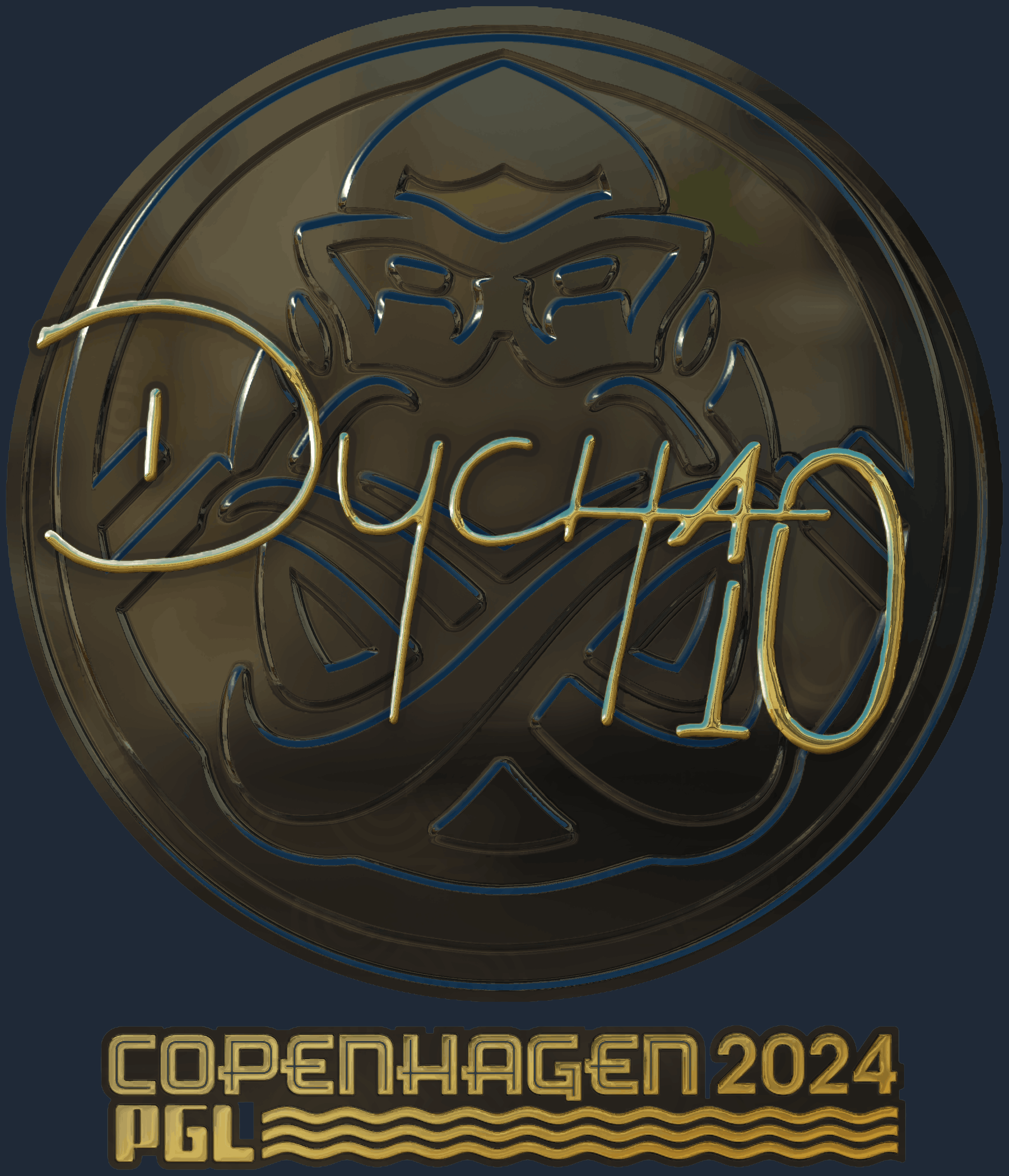 Sticker | Dycha (Gold) | Copenhagen 2024 Screenshot