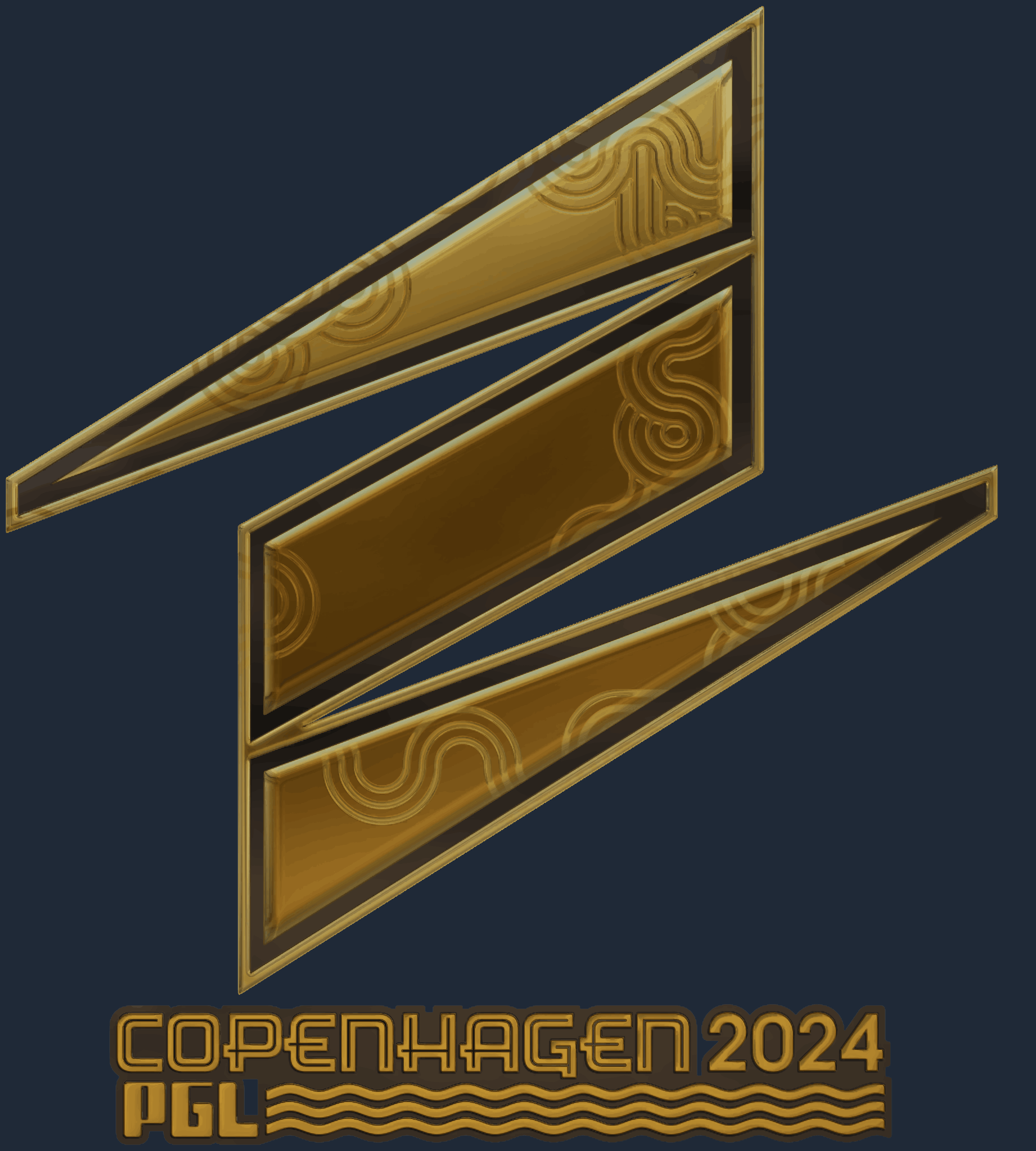Sticker | ECSTATIC (Gold) | Copenhagen 2024 Screenshot