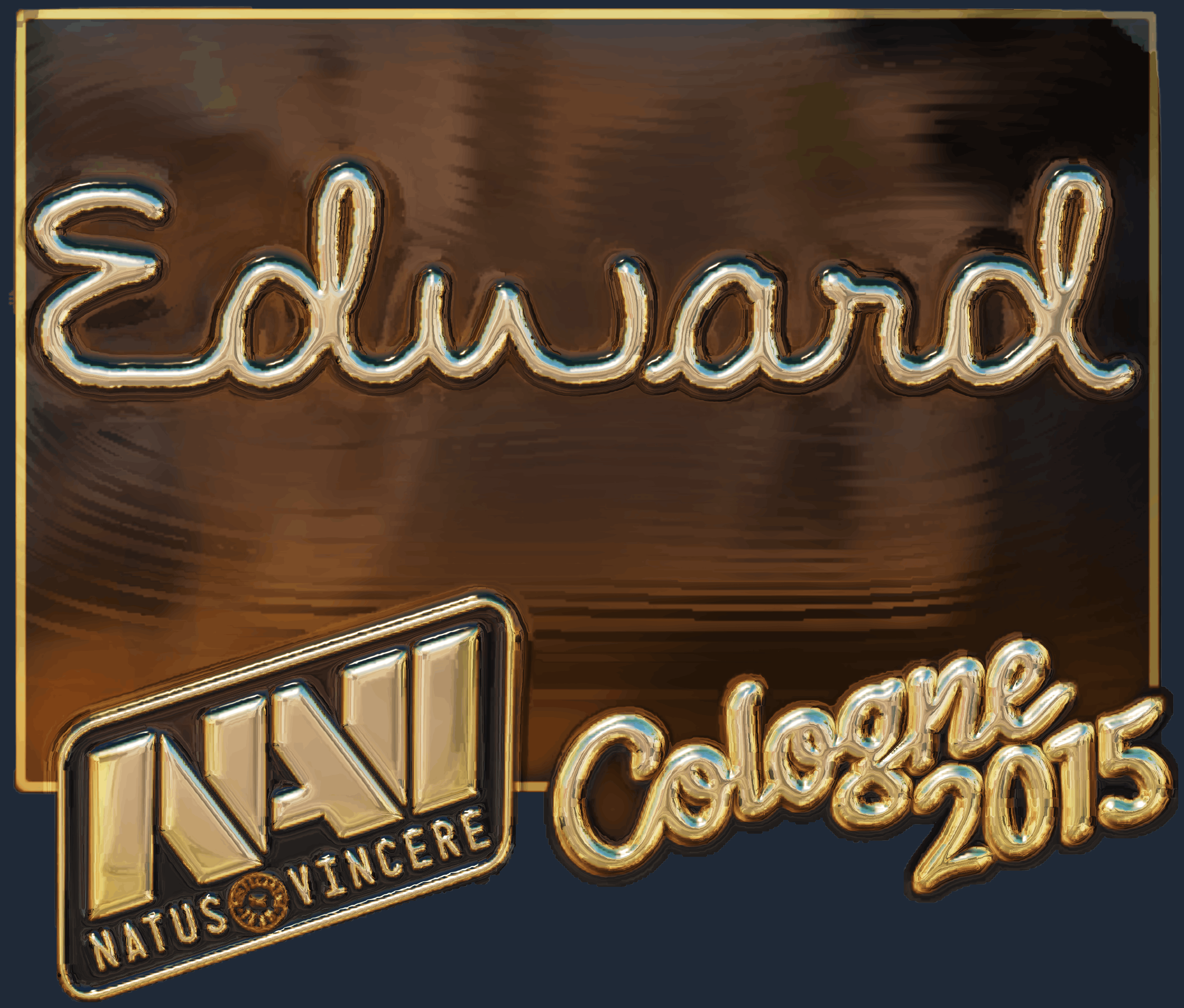 Sticker | Edward (Gold) | Cologne 2015 Screenshot