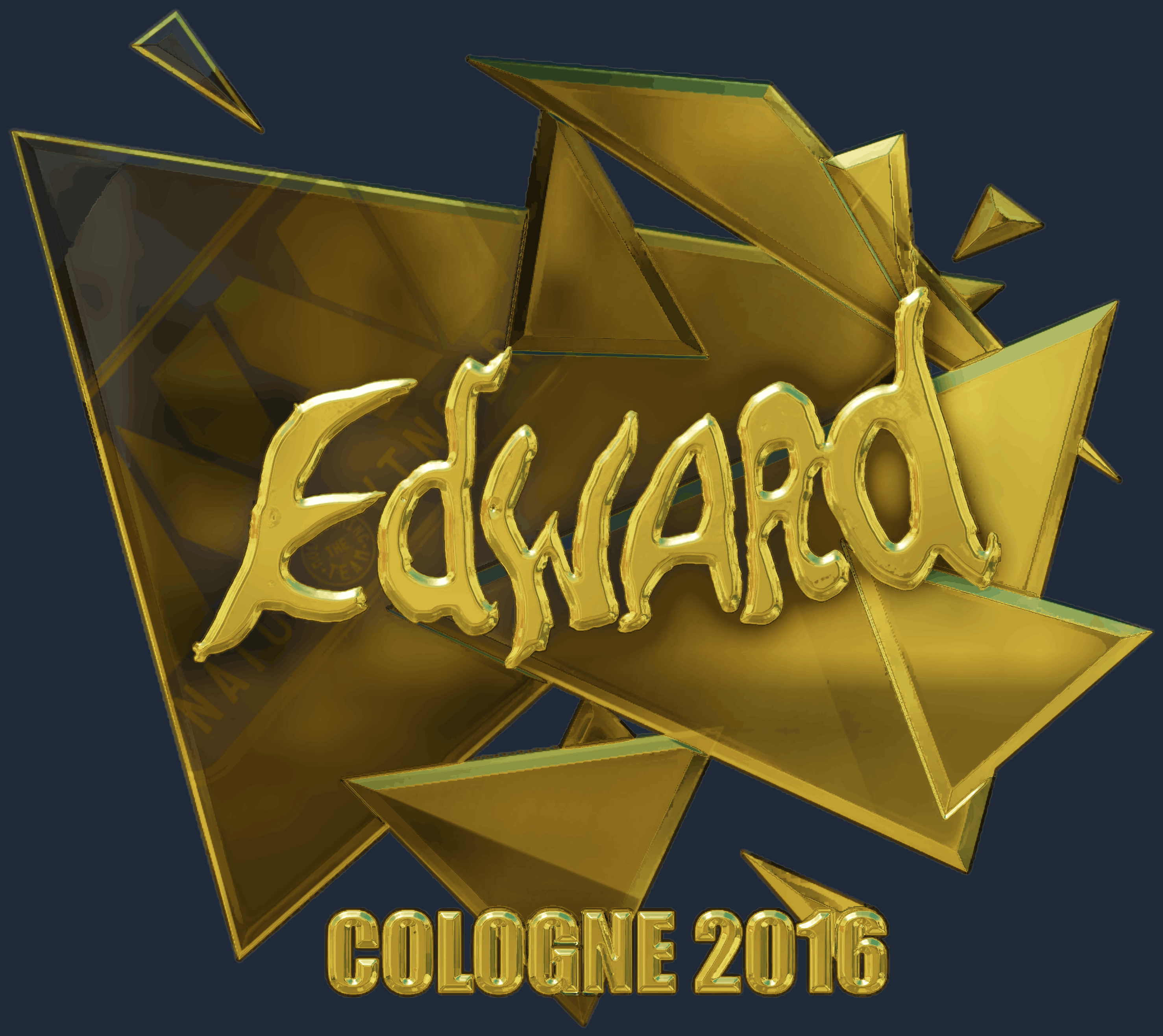 Sticker | Edward (Gold) | Cologne 2016 Screenshot