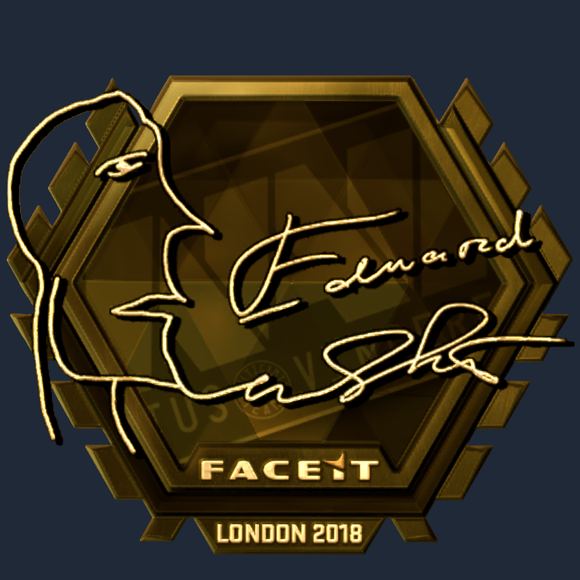 Sticker | Edward (Gold) | London 2018 Screenshot