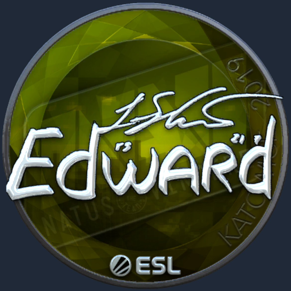 Sticker | Edward (Foil) | Katowice 2019 Screenshot