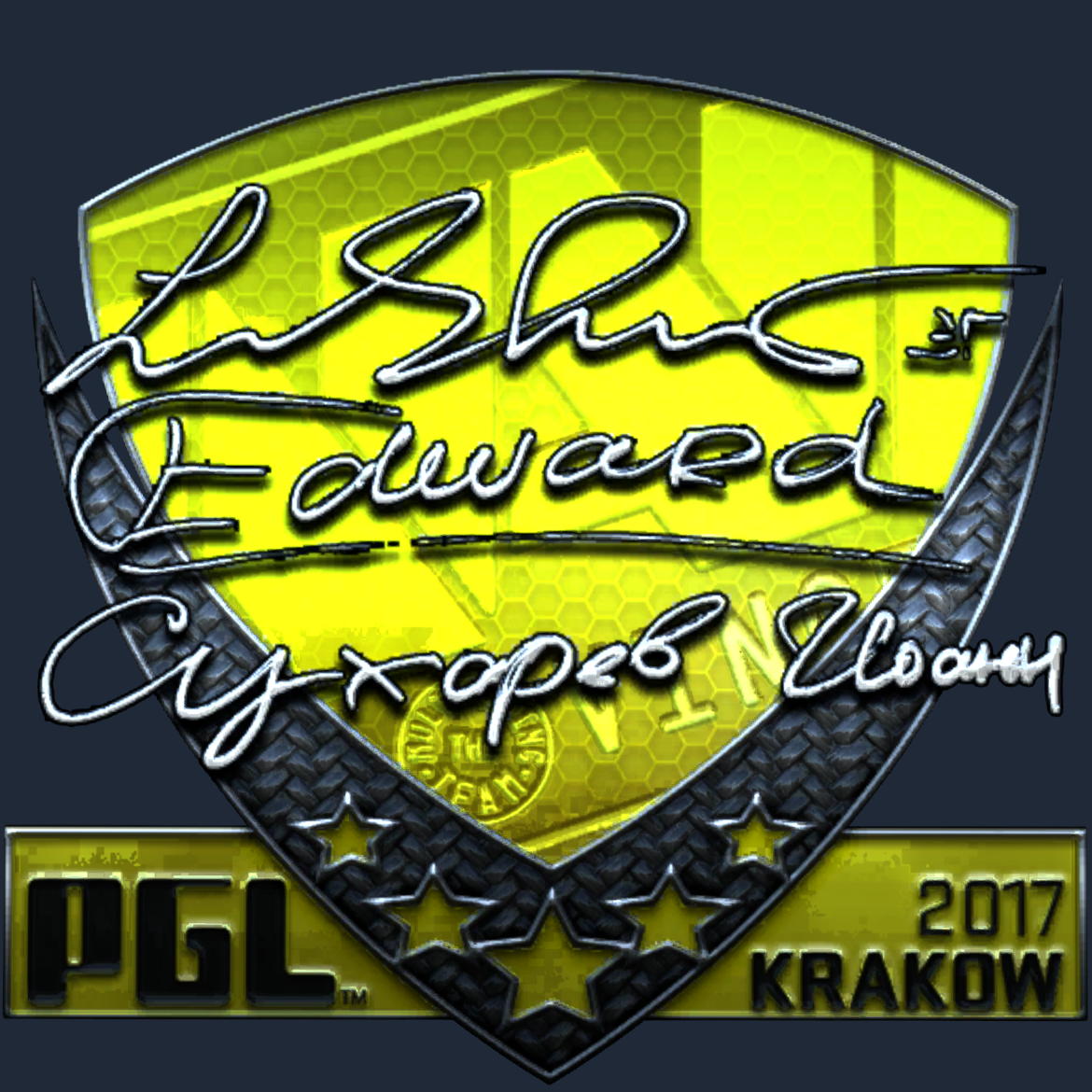 Sticker | Edward (Foil) | Krakow 2017 Screenshot