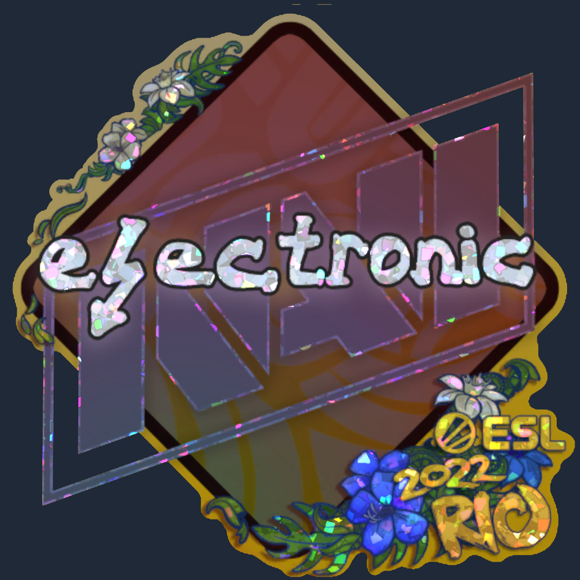 Sticker | electronic (Glitter) | Rio 2022 Screenshot