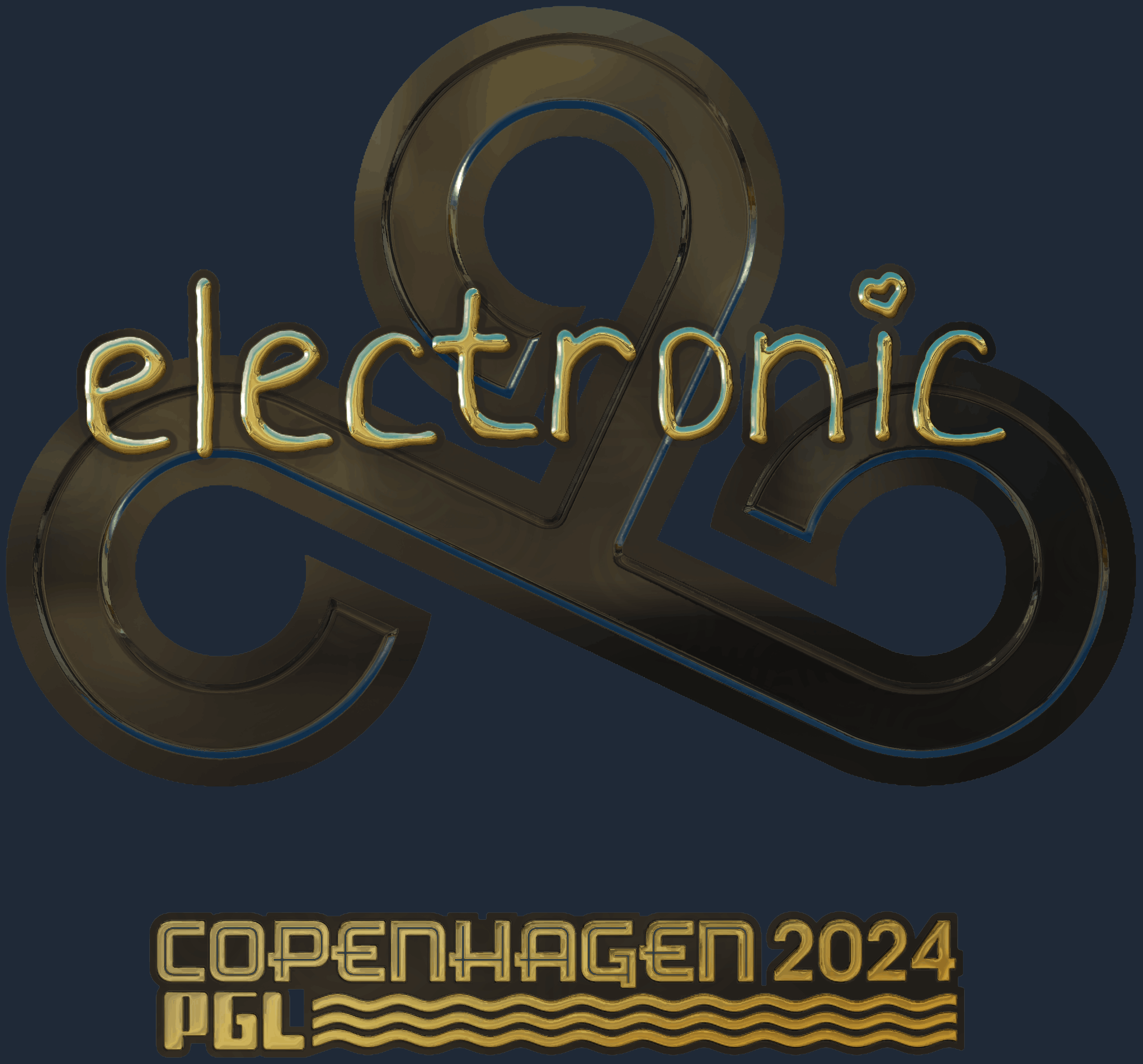 Sticker | electronic (Gold) | Copenhagen 2024 Screenshot