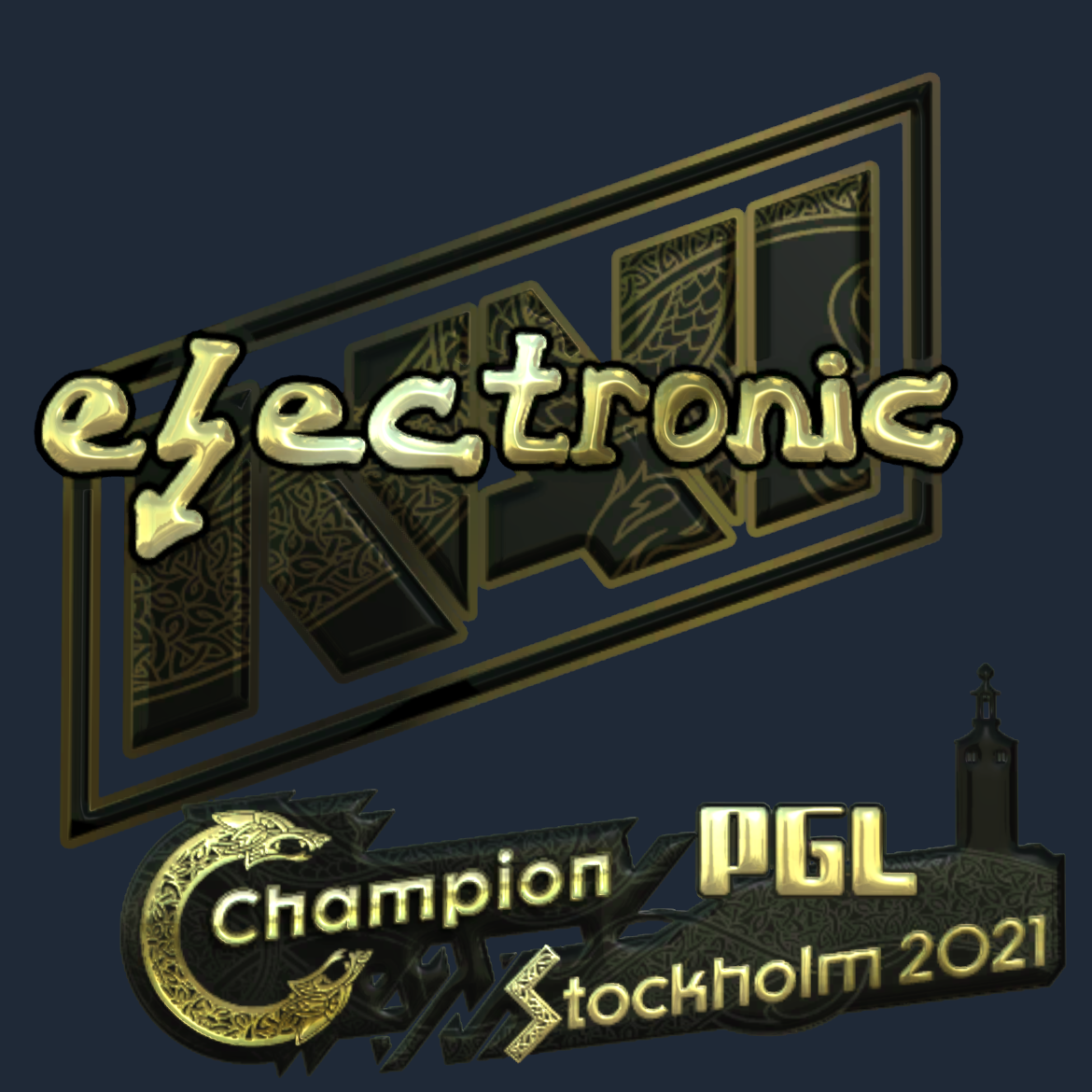 Sticker | electroNic (Gold) | Stockholm 2021 Screenshot