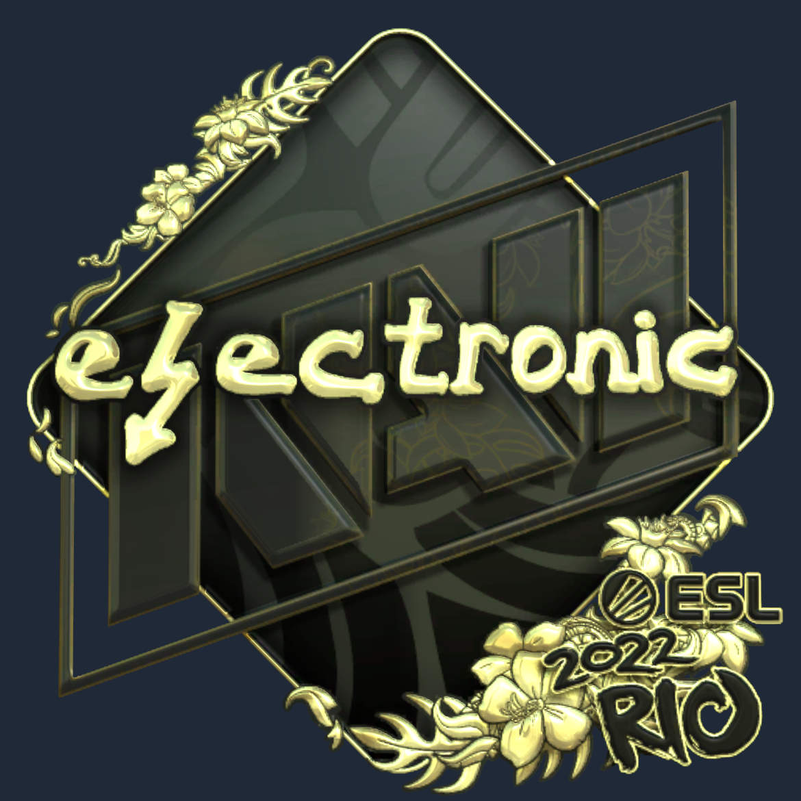 Sticker | electronic (Gold) | Rio 2022 Screenshot
