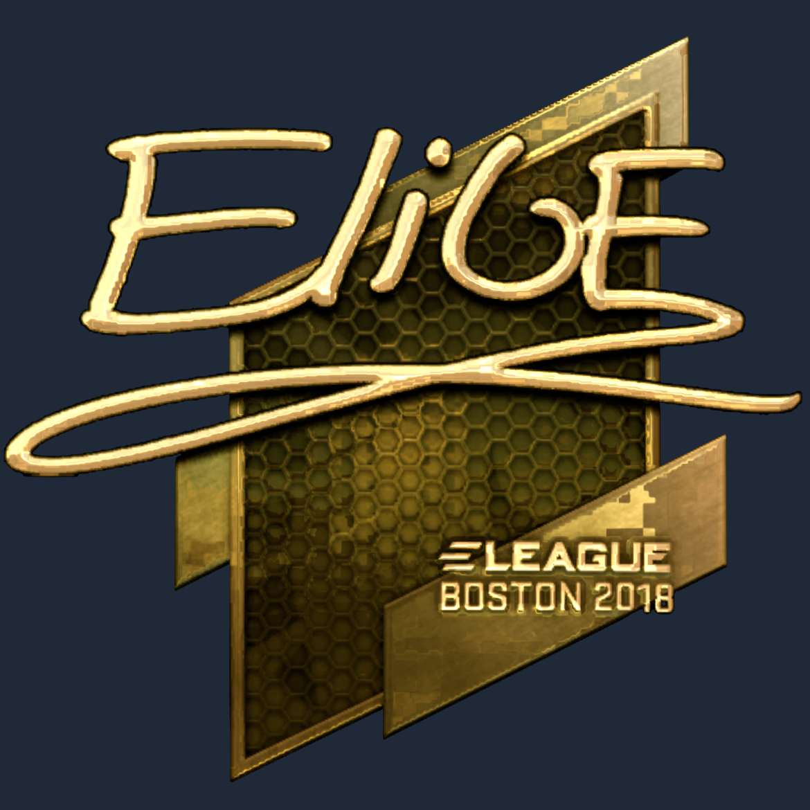 Sticker | EliGE (Gold) | Boston 2018 Screenshot