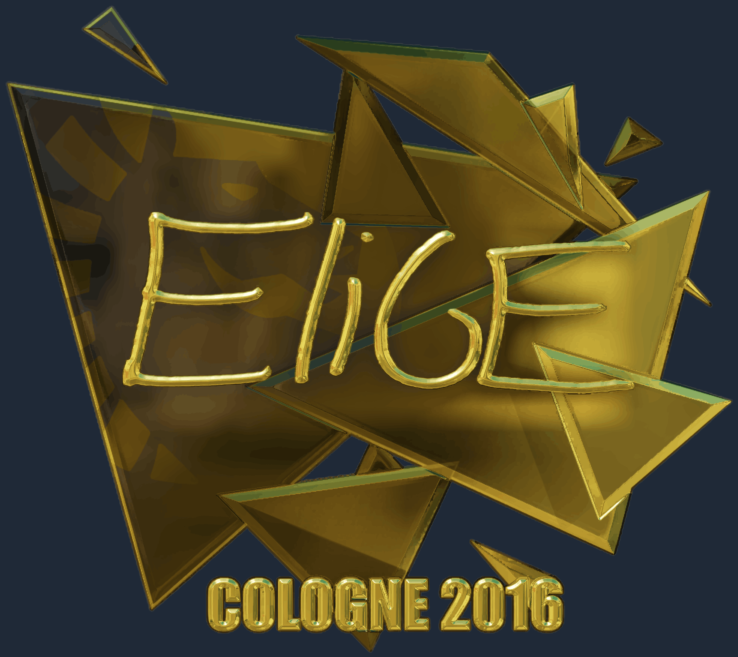 Sticker | EliGE (Gold) | Cologne 2016 Screenshot