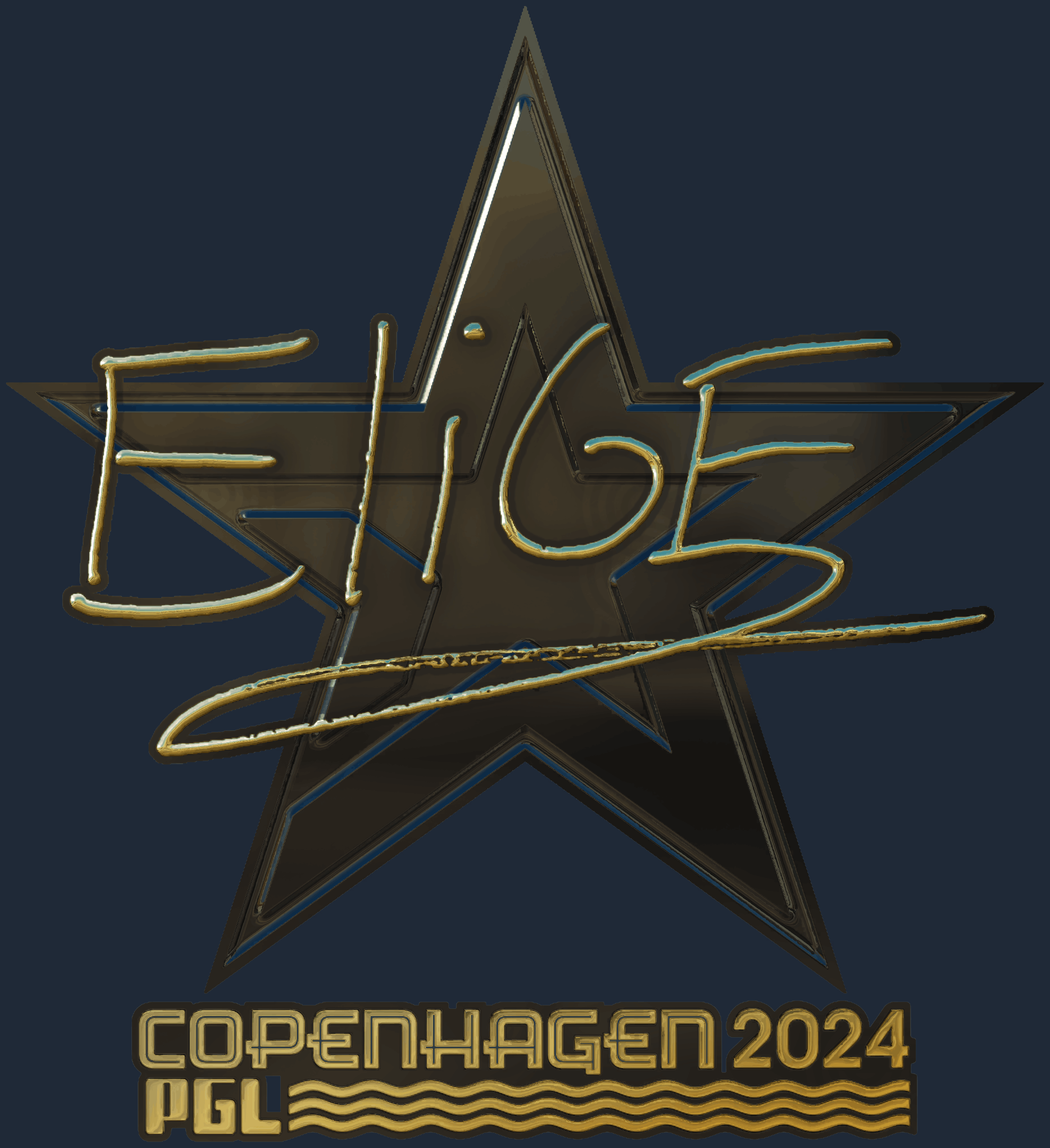 Sticker | EliGE (Gold) | Copenhagen 2024 Screenshot