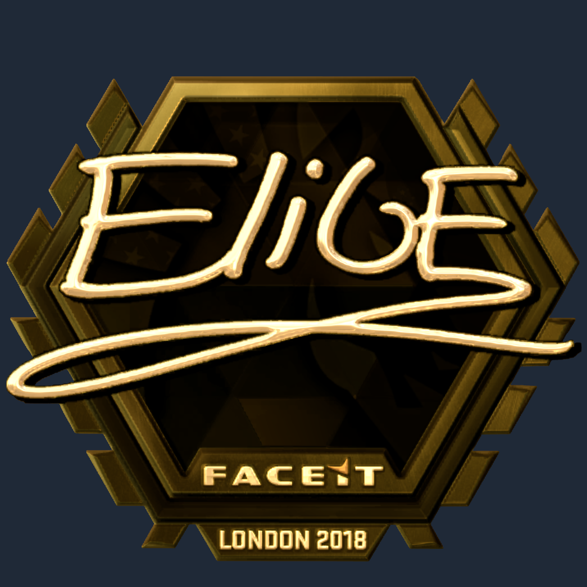 Sticker | EliGE (Gold) | London 2018 Screenshot