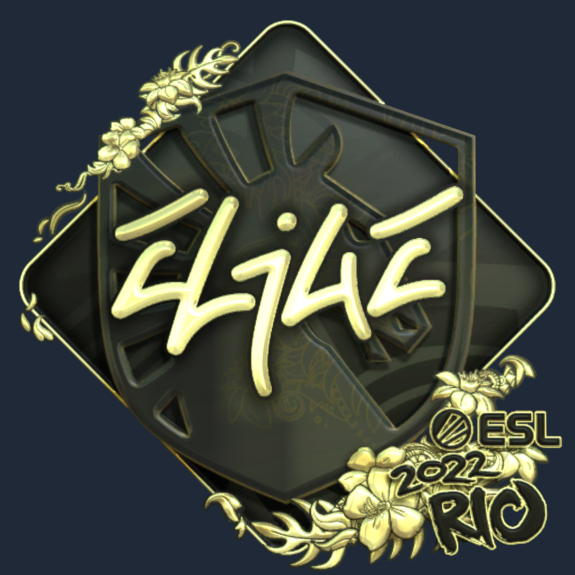 Sticker | EliGE (Gold) | Rio 2022 Screenshot