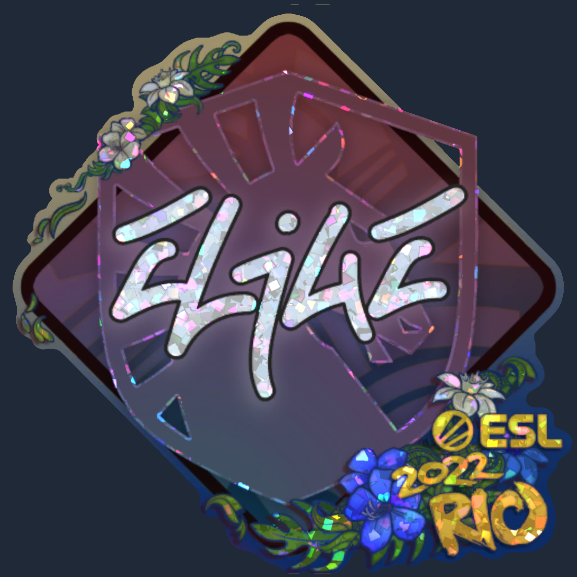 Sticker | EliGE (Glitter) | Rio 2022 Screenshot