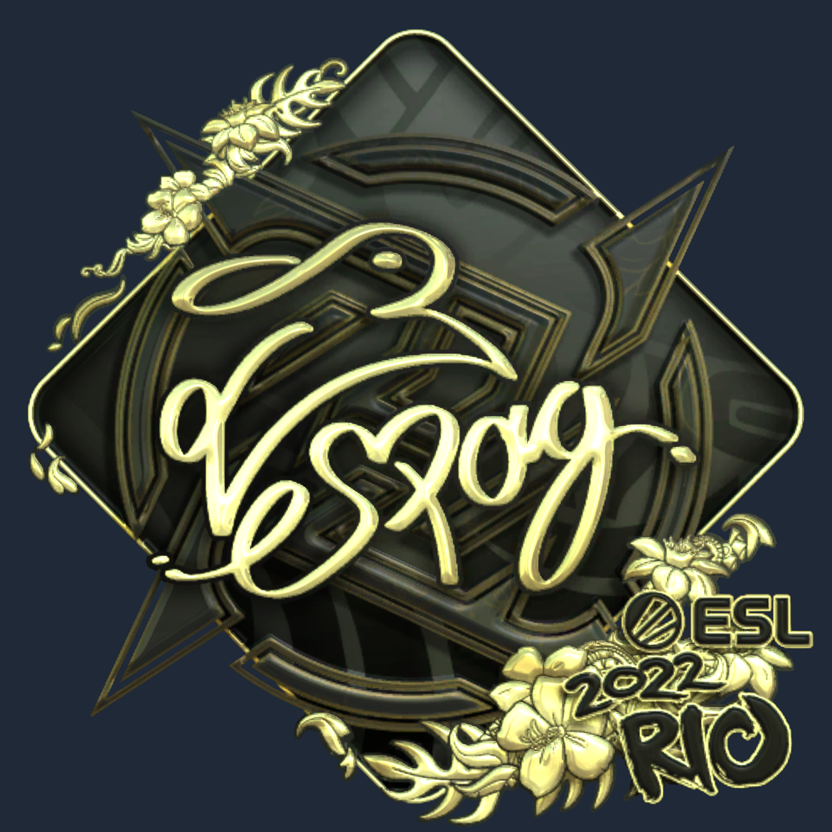 Sticker | es3tag (Gold) | Rio 2022 Screenshot
