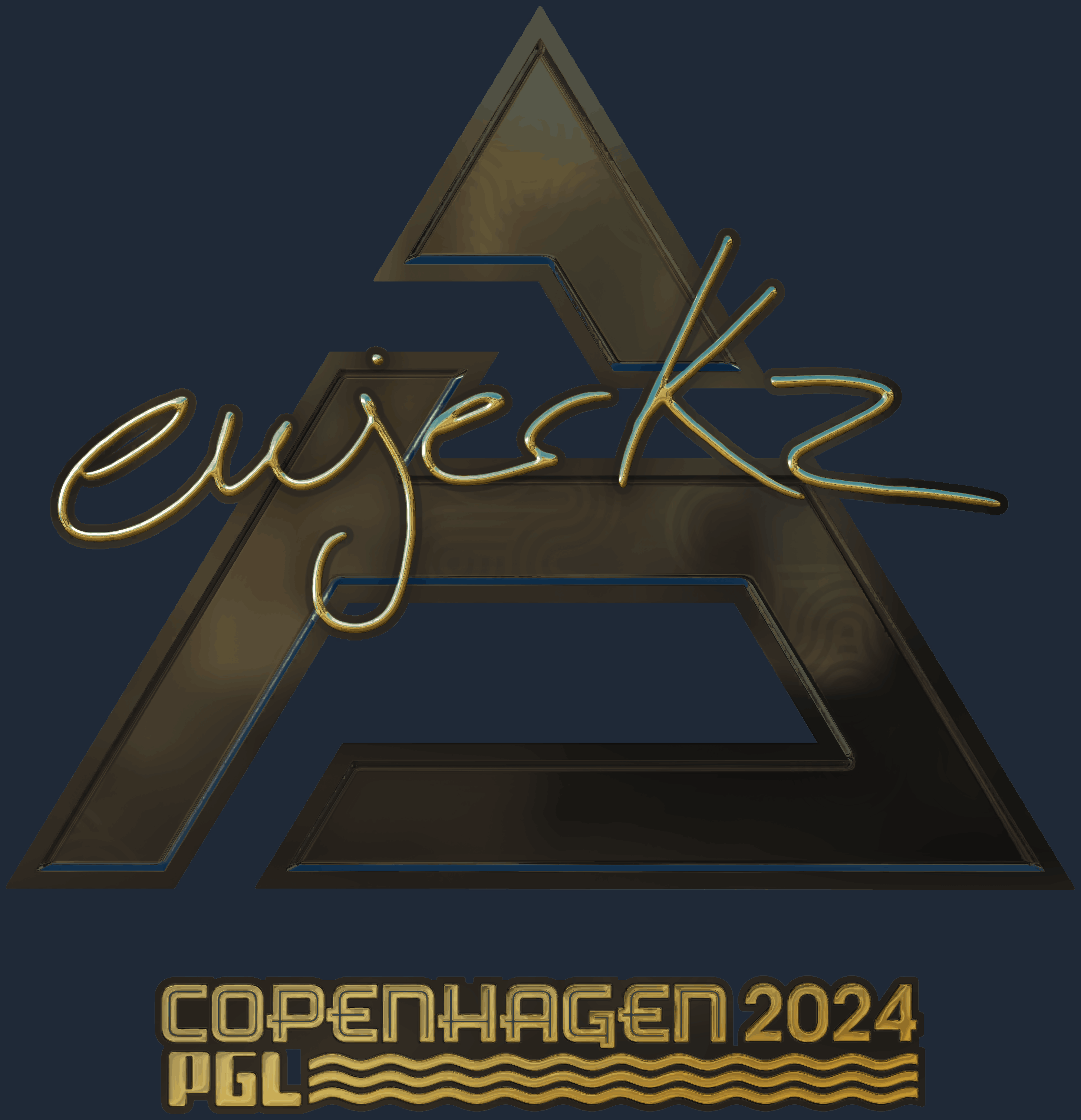 Sticker | ewjerkz (Gold) | Copenhagen 2024 Screenshot
