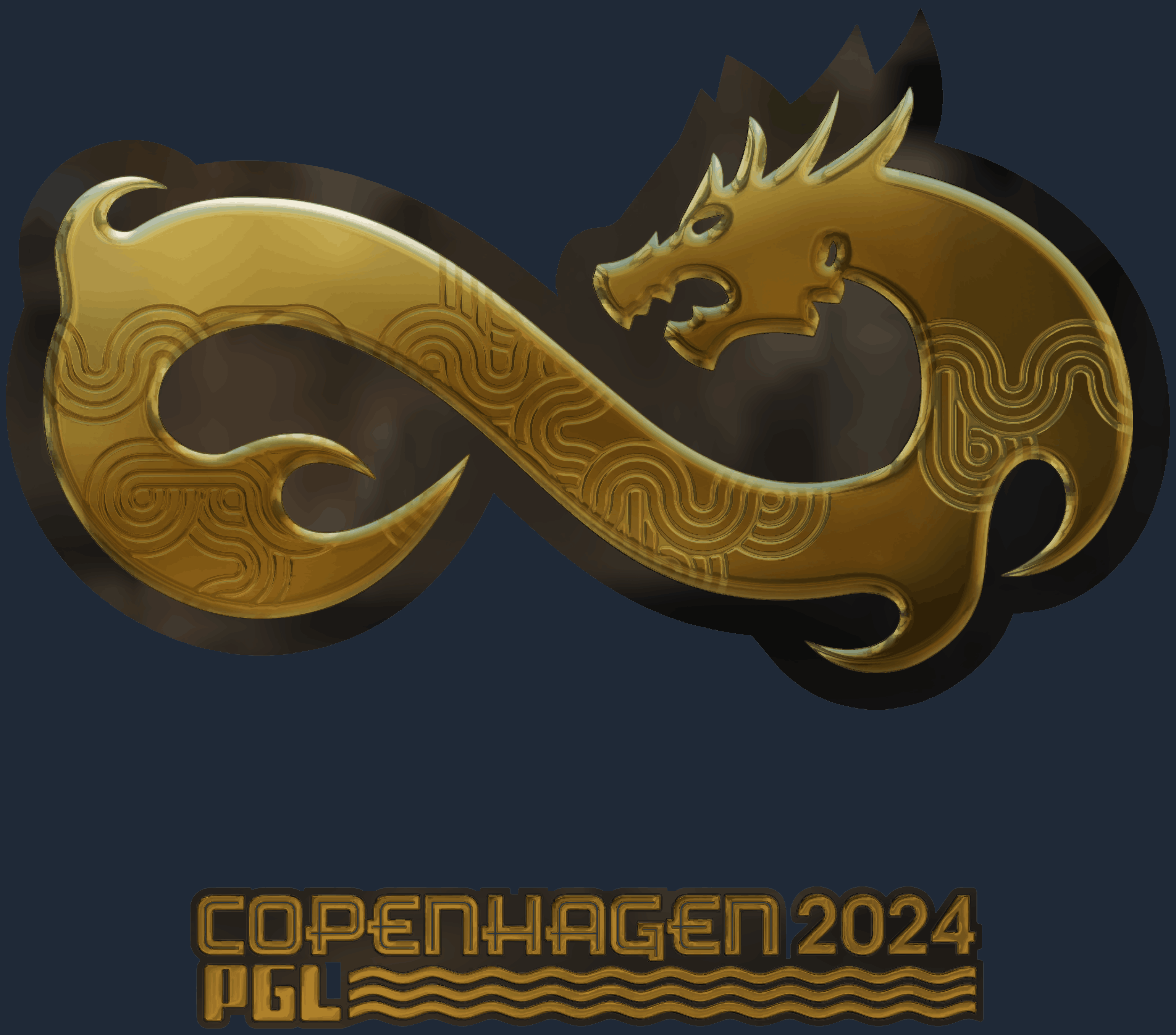 Sticker | Eternal Fire (Gold) | Copenhagen 2024 Screenshot