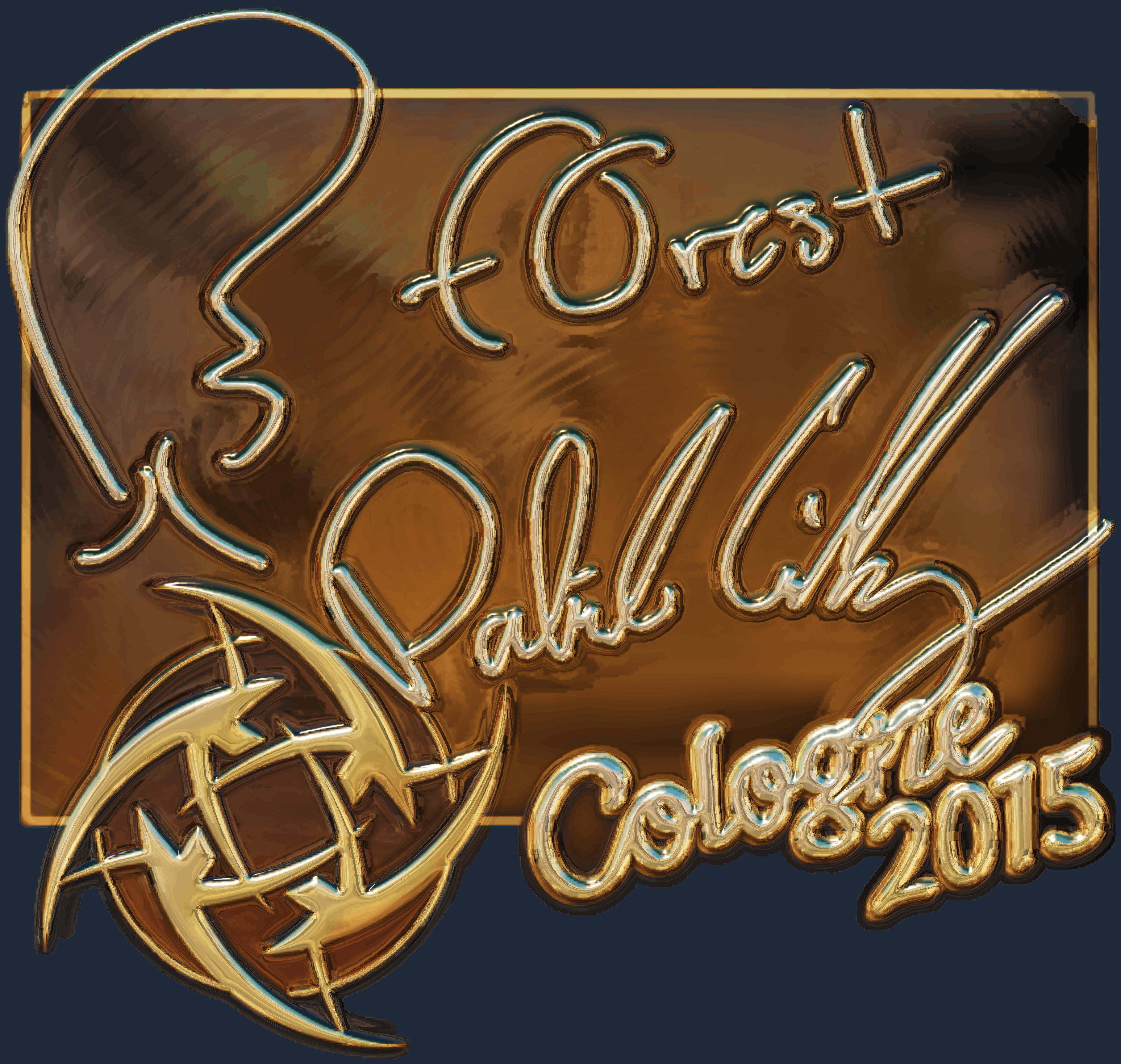 Sticker | f0rest (Gold) | Cologne 2015 Screenshot