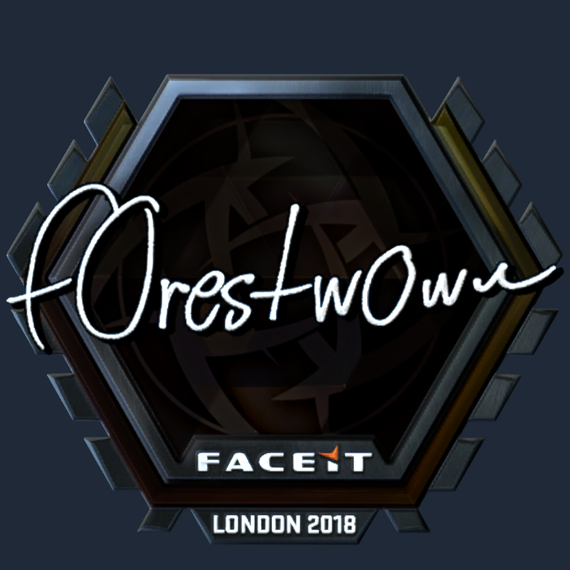 Sticker | f0rest (Foil) | London 2018 Screenshot