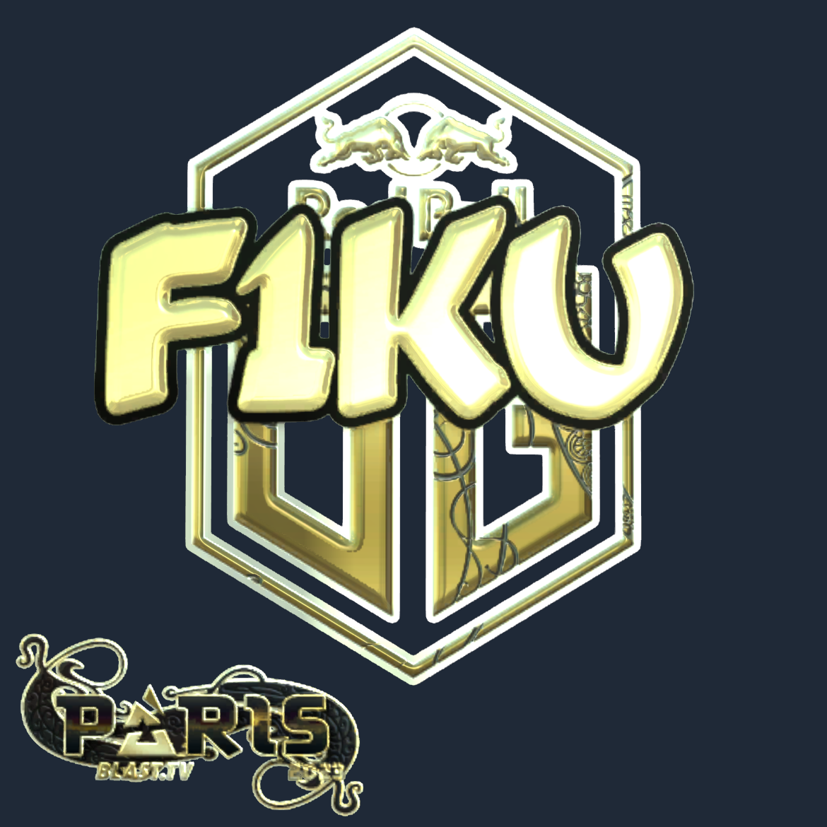 Sticker | F1KU (Gold) | Paris 2023 Screenshot