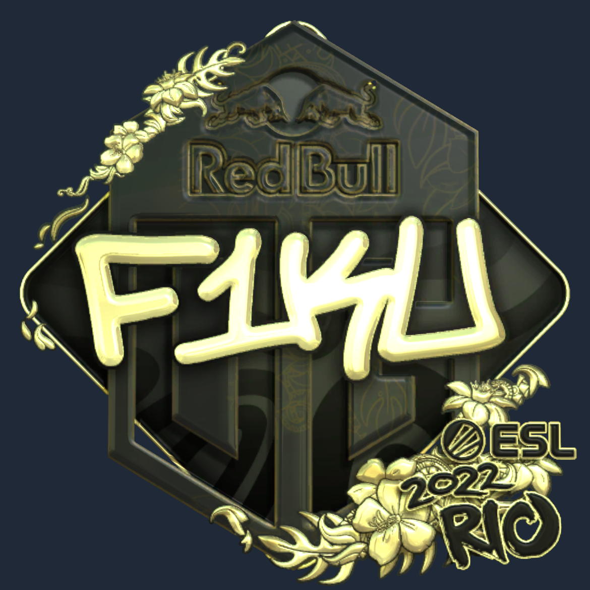 Sticker | F1KU (Gold) | Rio 2022 Screenshot