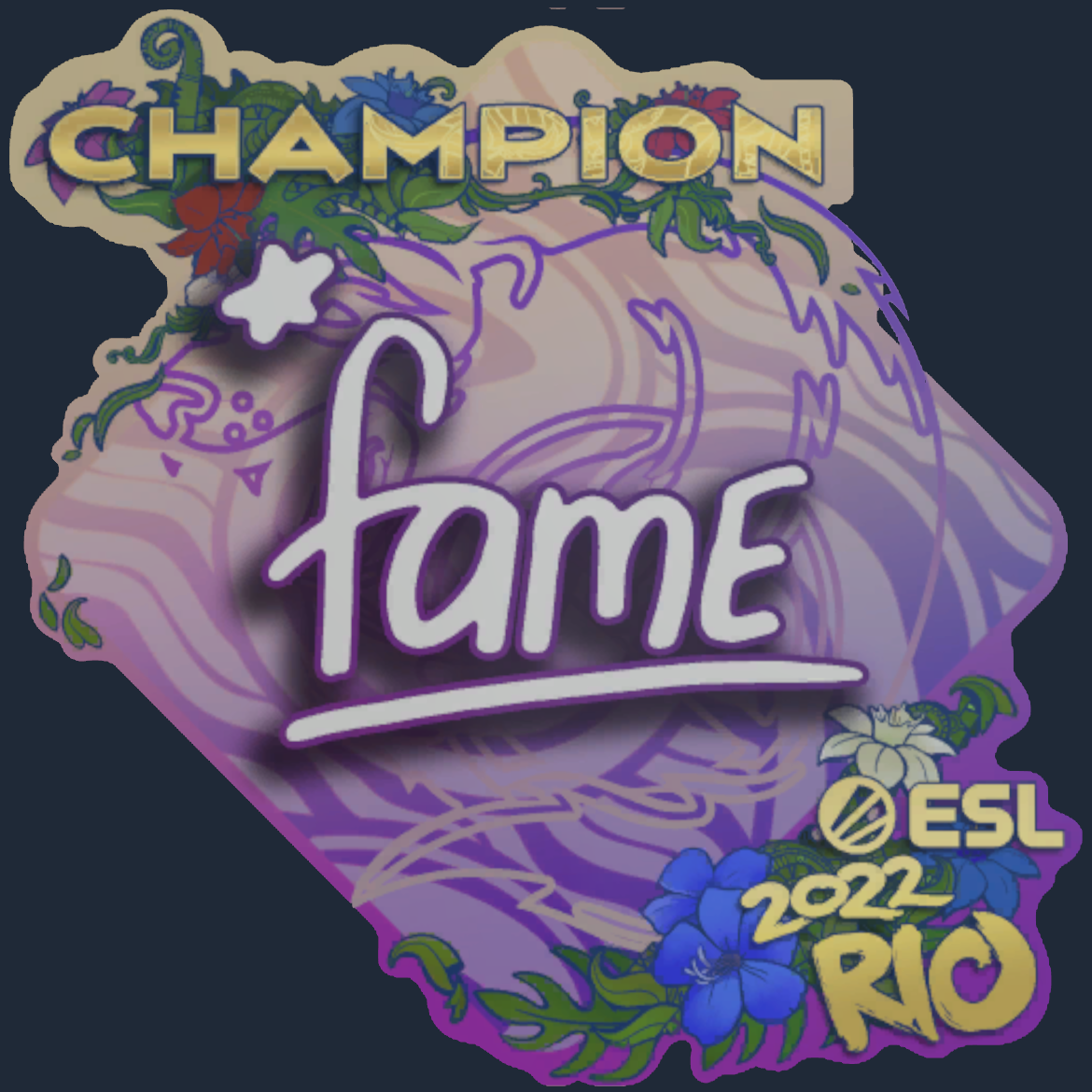 Sticker | fame (Champion) | Rio 2022 Screenshot