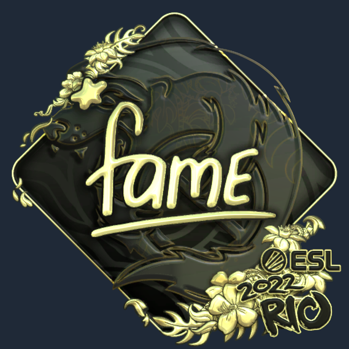 Sticker | fame (Gold) | Rio 2022 Screenshot