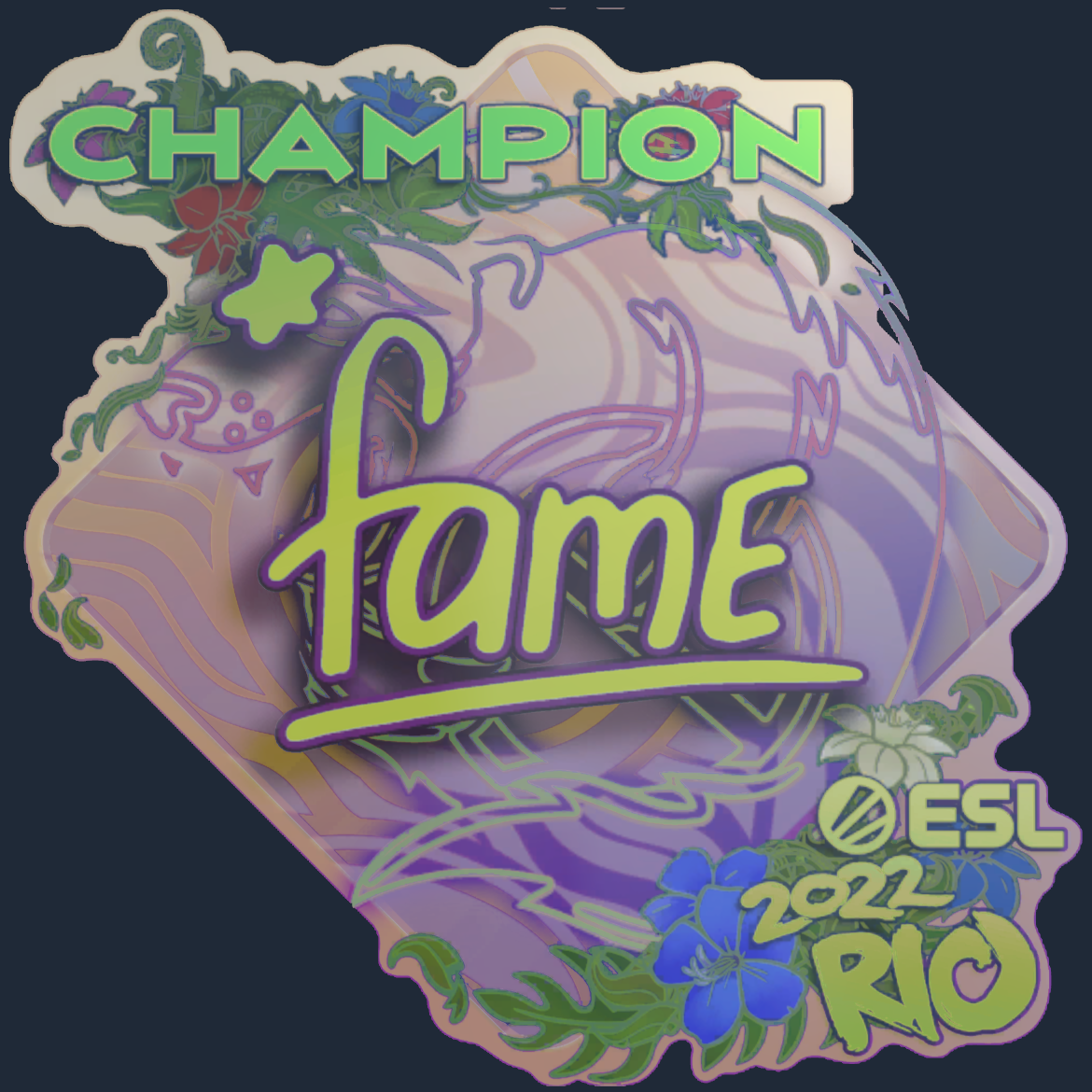 Sticker | fame (Holo, Champion) | Rio 2022 Screenshot