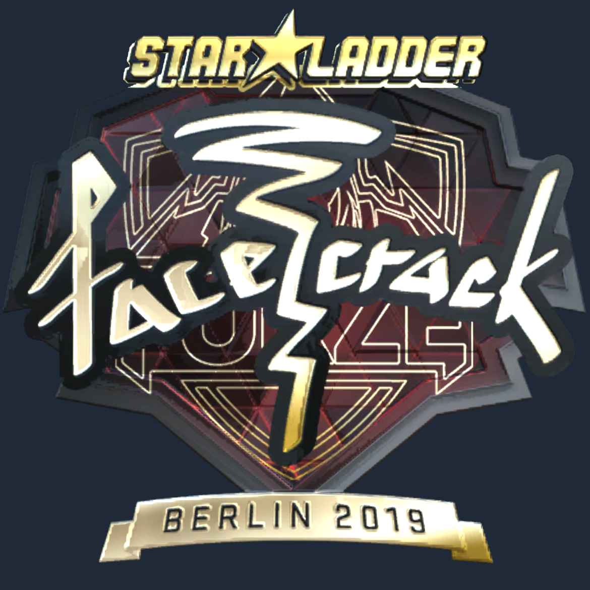Sticker | facecrack (Gold) | Berlin 2019 Screenshot