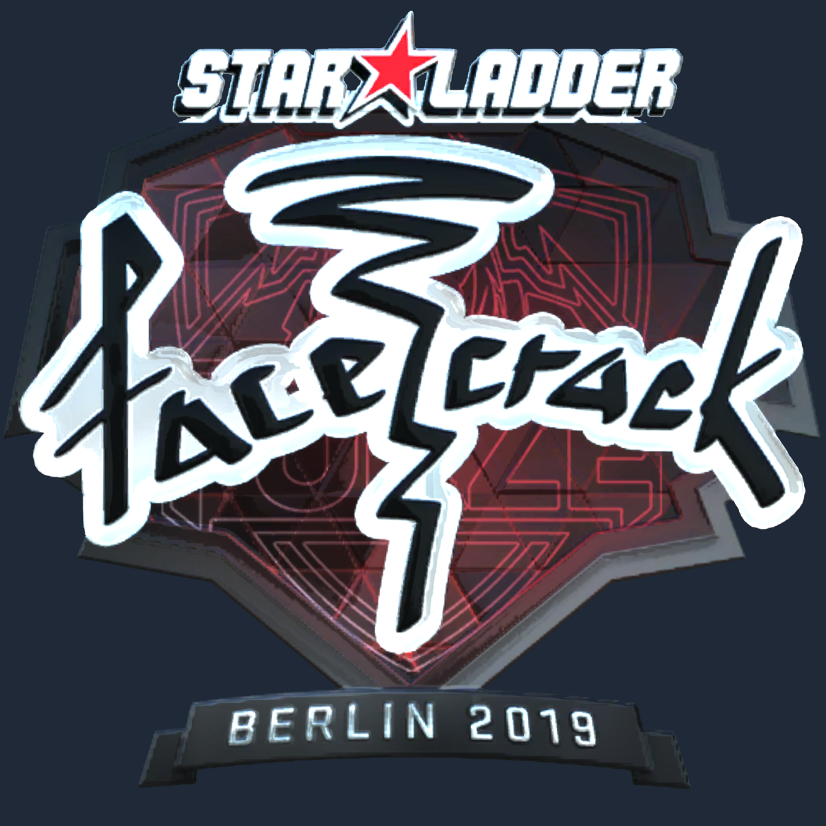 Sticker | facecrack (Foil) | Berlin 2019 Screenshot