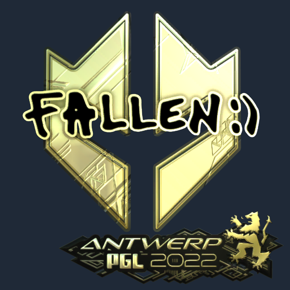 Sticker | FalleN (Gold) | Antwerp 2022 Screenshot