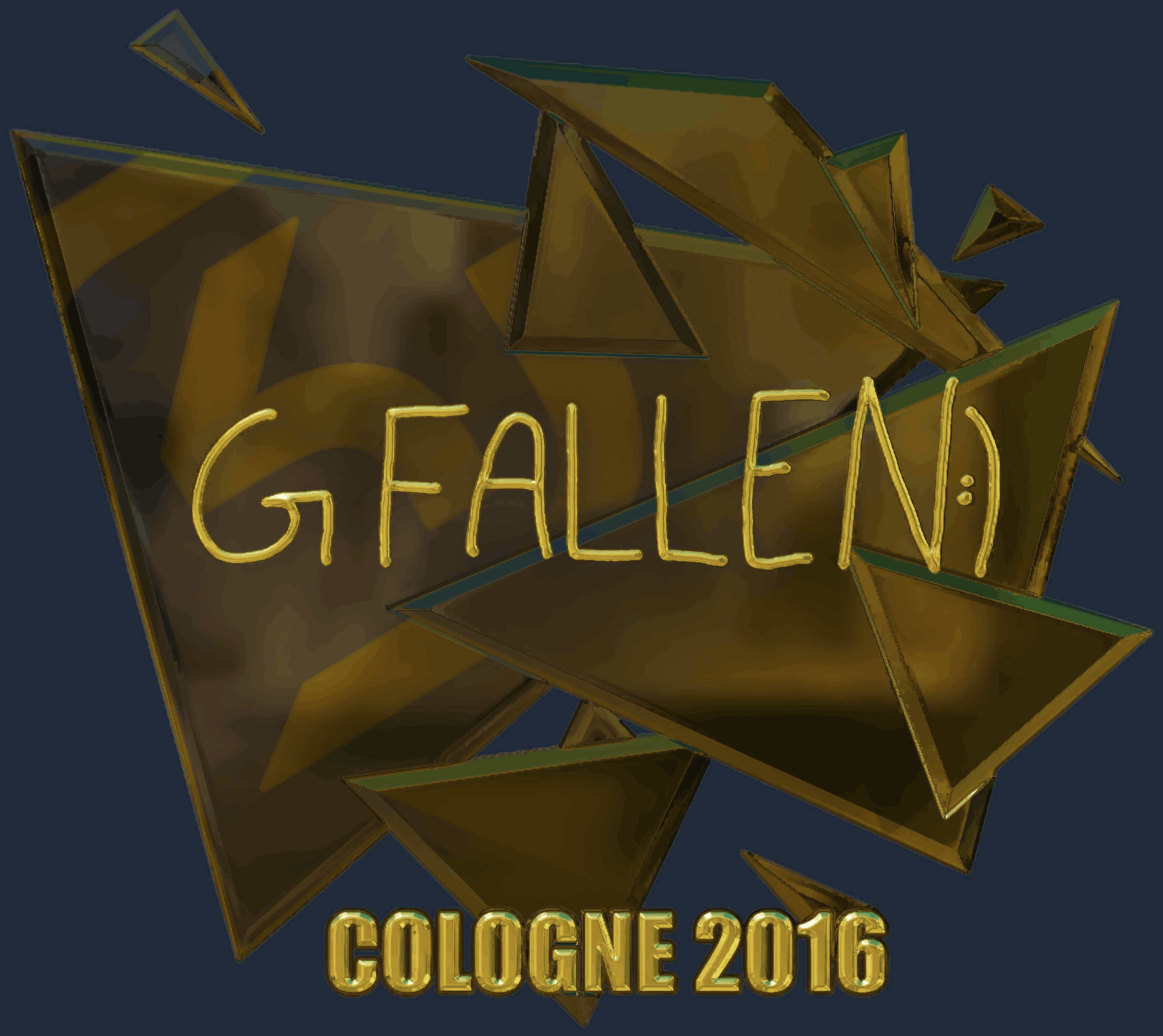 Sticker | FalleN (Gold) | Cologne 2016 Screenshot
