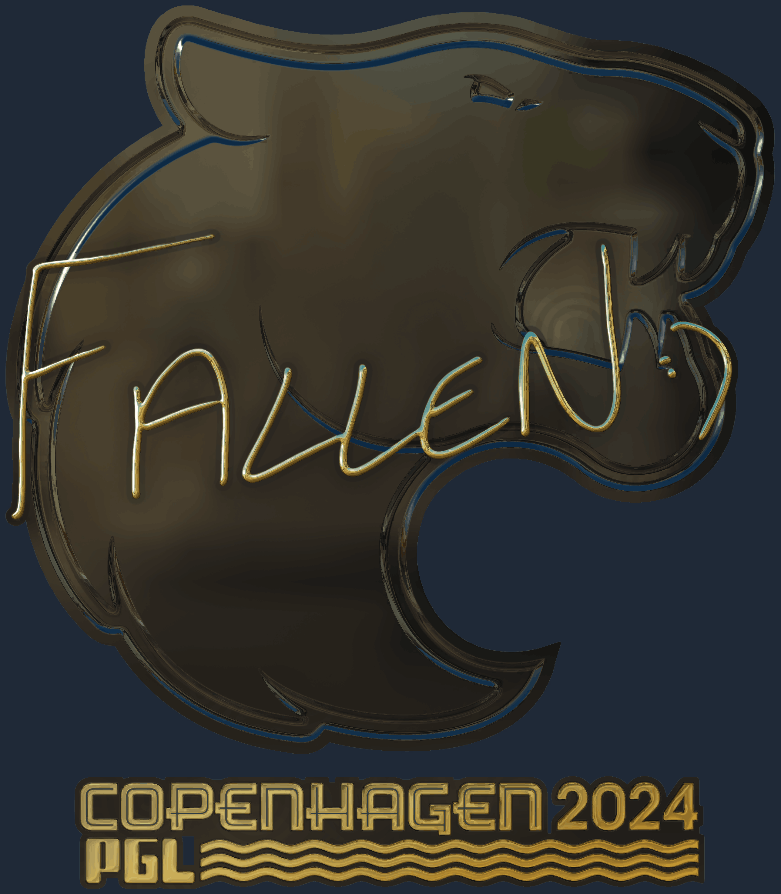 Sticker | FalleN (Gold) | Copenhagen 2024 Screenshot