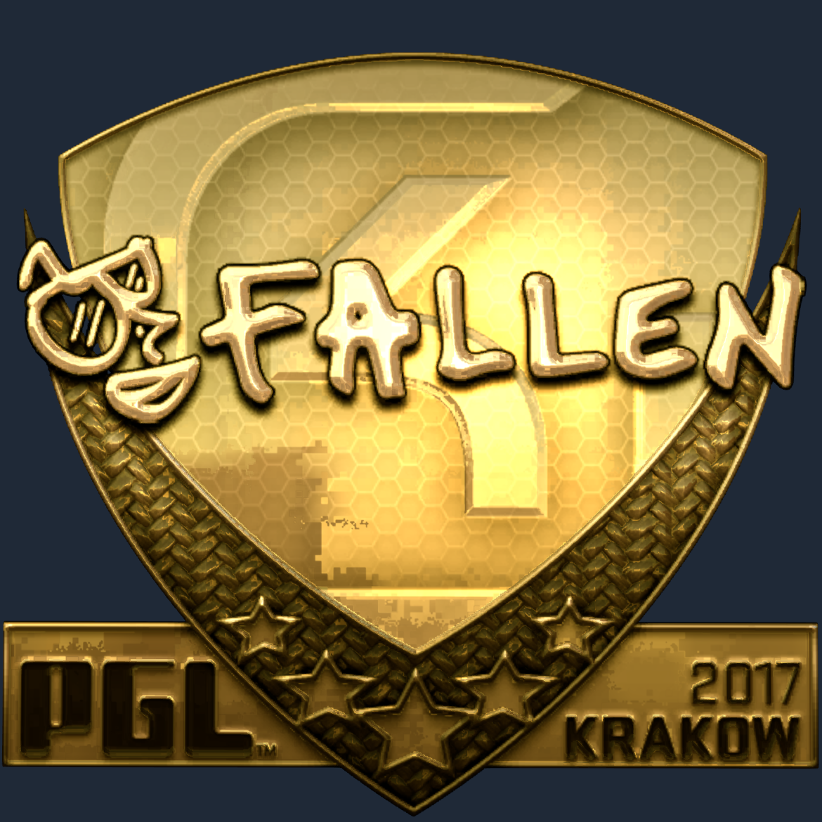 Sticker | FalleN (Gold) | Krakow 2017 Screenshot