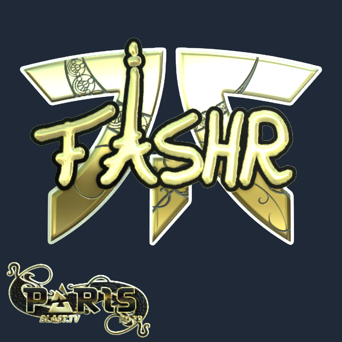 Sticker | FASHR (Gold) | Paris 2023 Screenshot